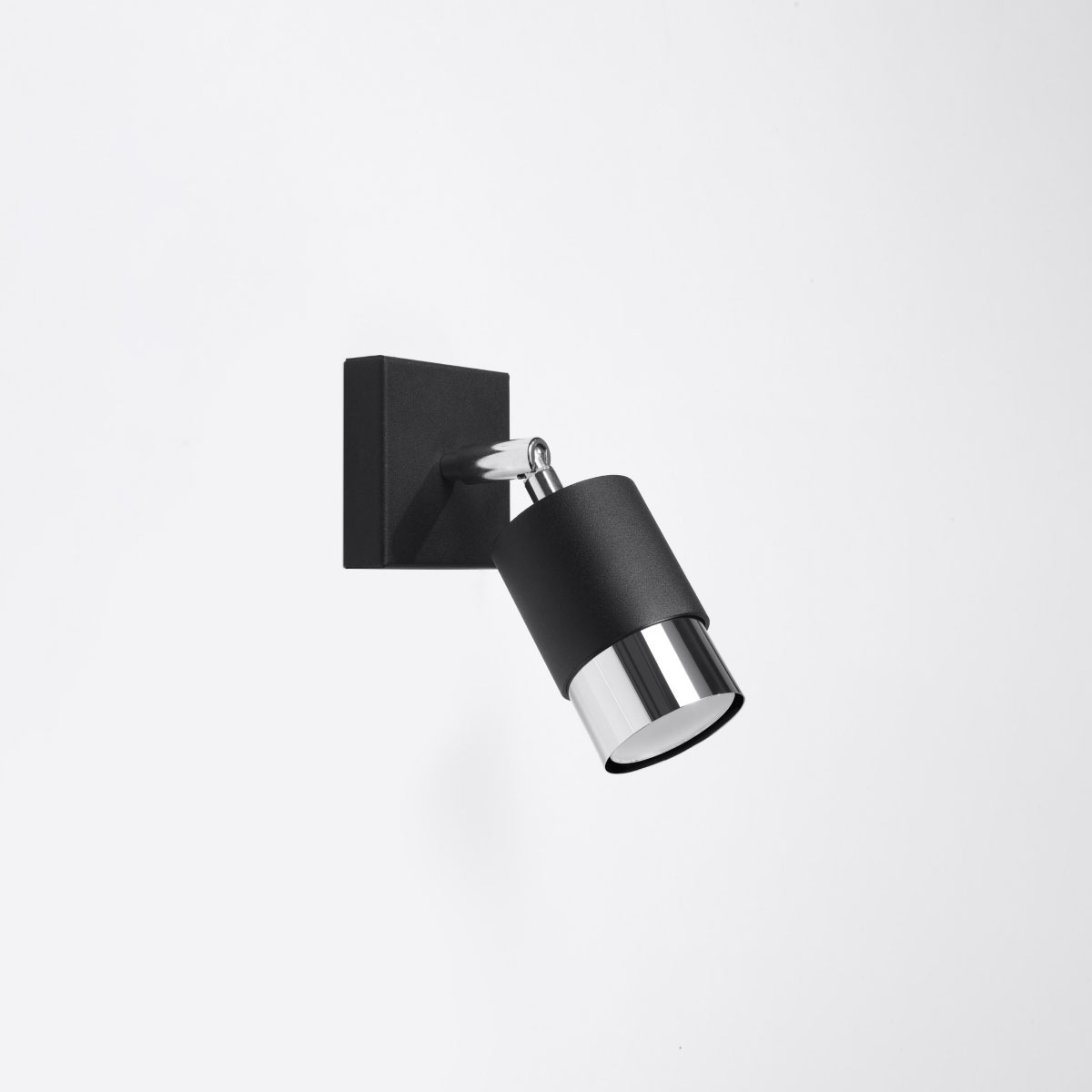 SOLLUX lighting Wandleuchte »NERO«, 1 flammig, Leuchtmittel GU10   ohne Leu günstig online kaufen