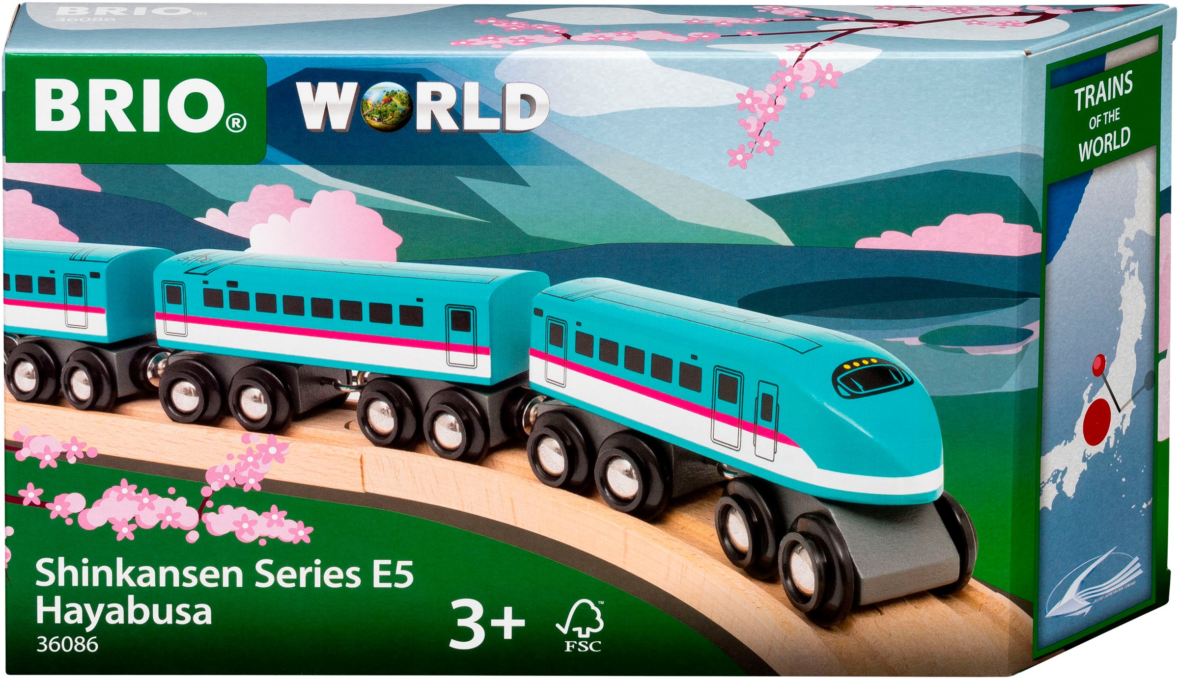 BRIO® Spielzeug-Eisenbahn »BRIO® WORLD, Trains of the World Shinkansen Series E5 Hayabusa Zug«