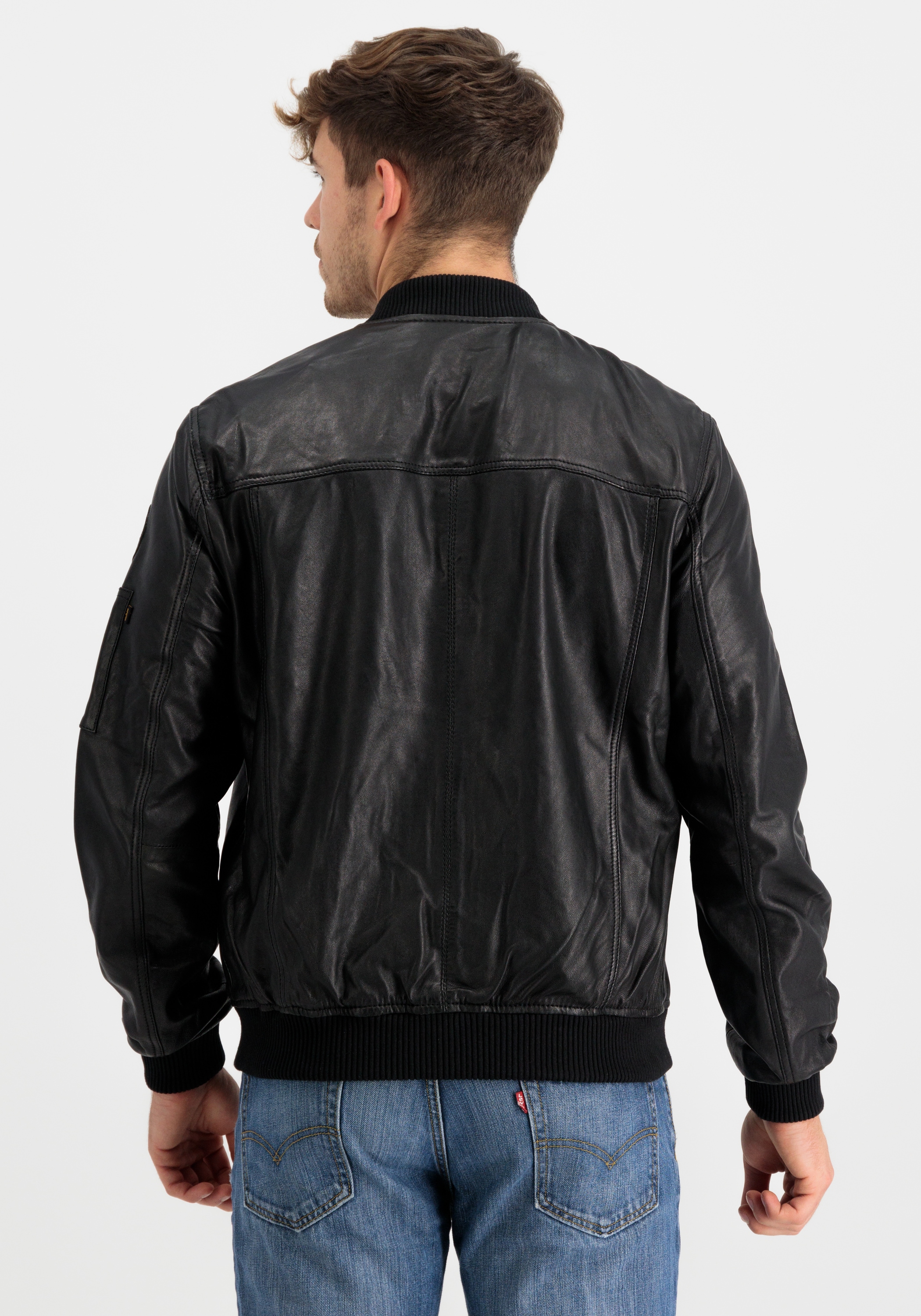 Alpha Industries Bomberjacke »Alpha Industries Men - Bomber Jackets MA-1 LW NASA Leather«