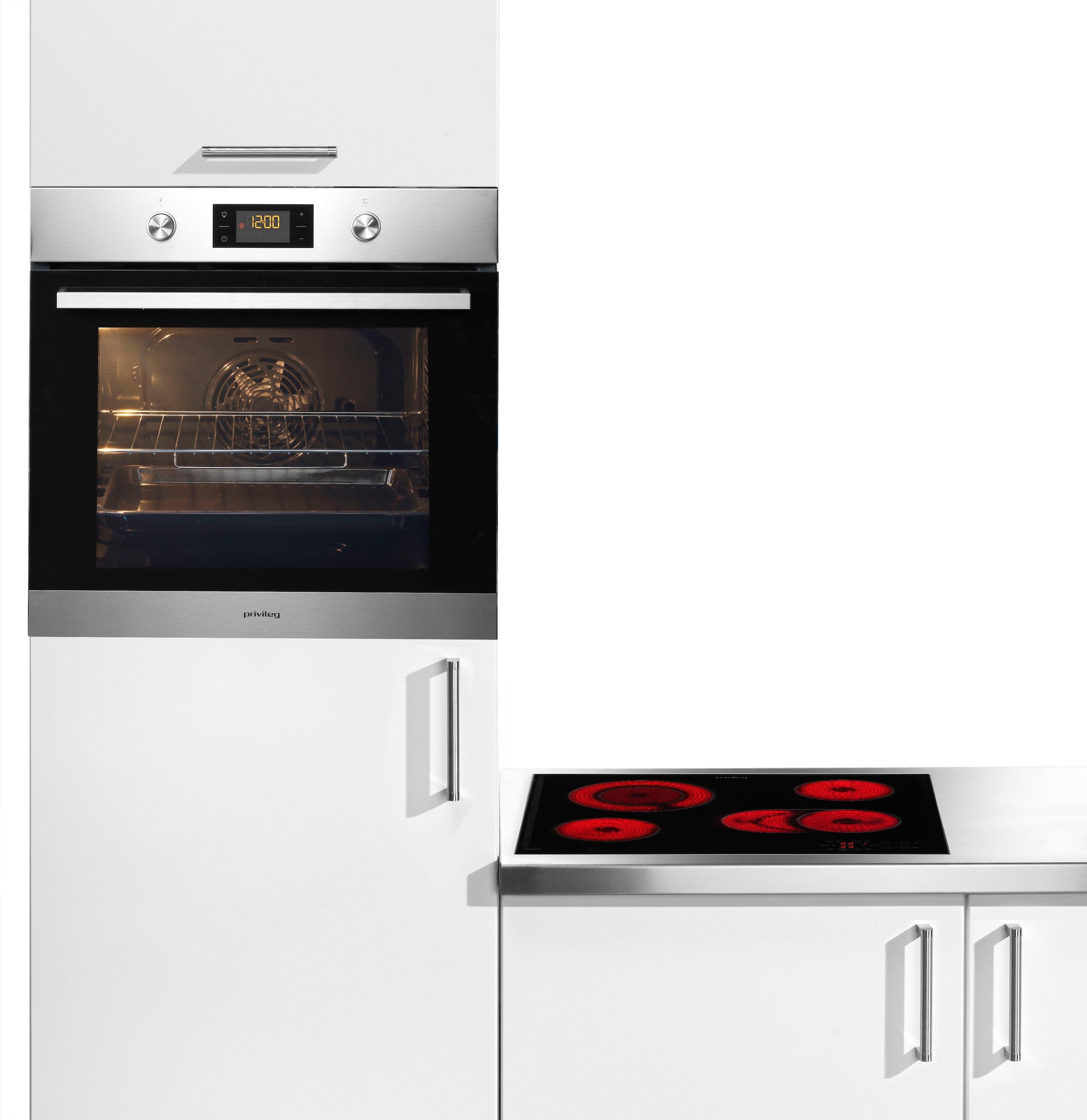 Privileg Backofen-Set »PBWR6 OH5V IN«, Hydrolyse, touchControl