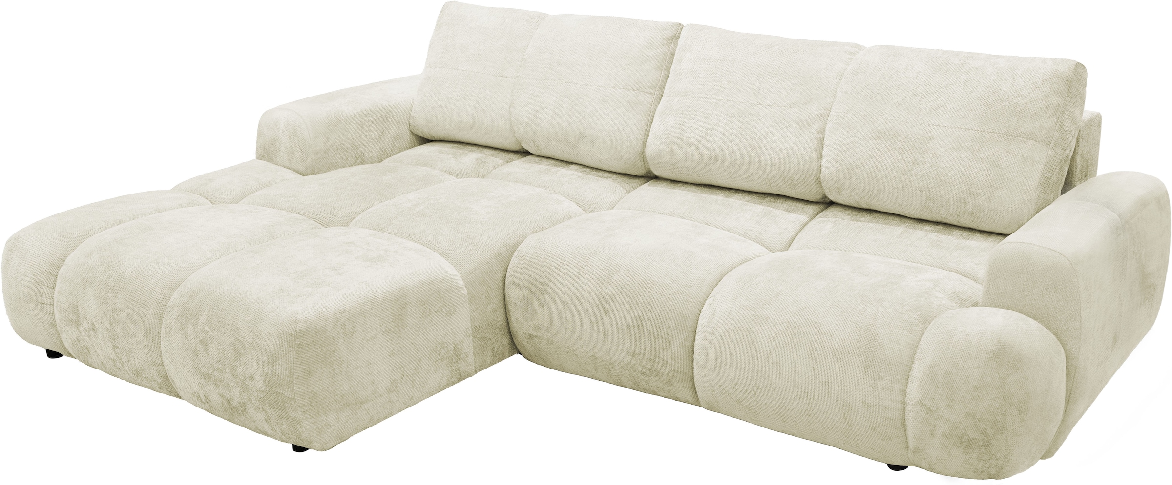 exxpo - sofa fashion Ecksofa inkl. Bettfunktion und Bettkasten,toller Sitzkomfort, Steppung im Sitz