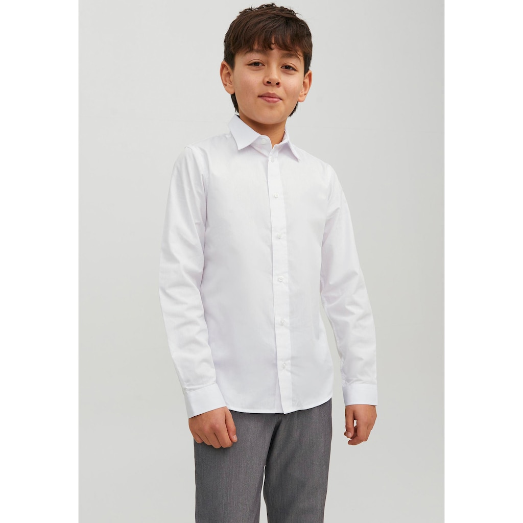 Jack & Jones Junior Langarmhemd »JJJOE SHIRT LS PLAIN NOOS JNR«