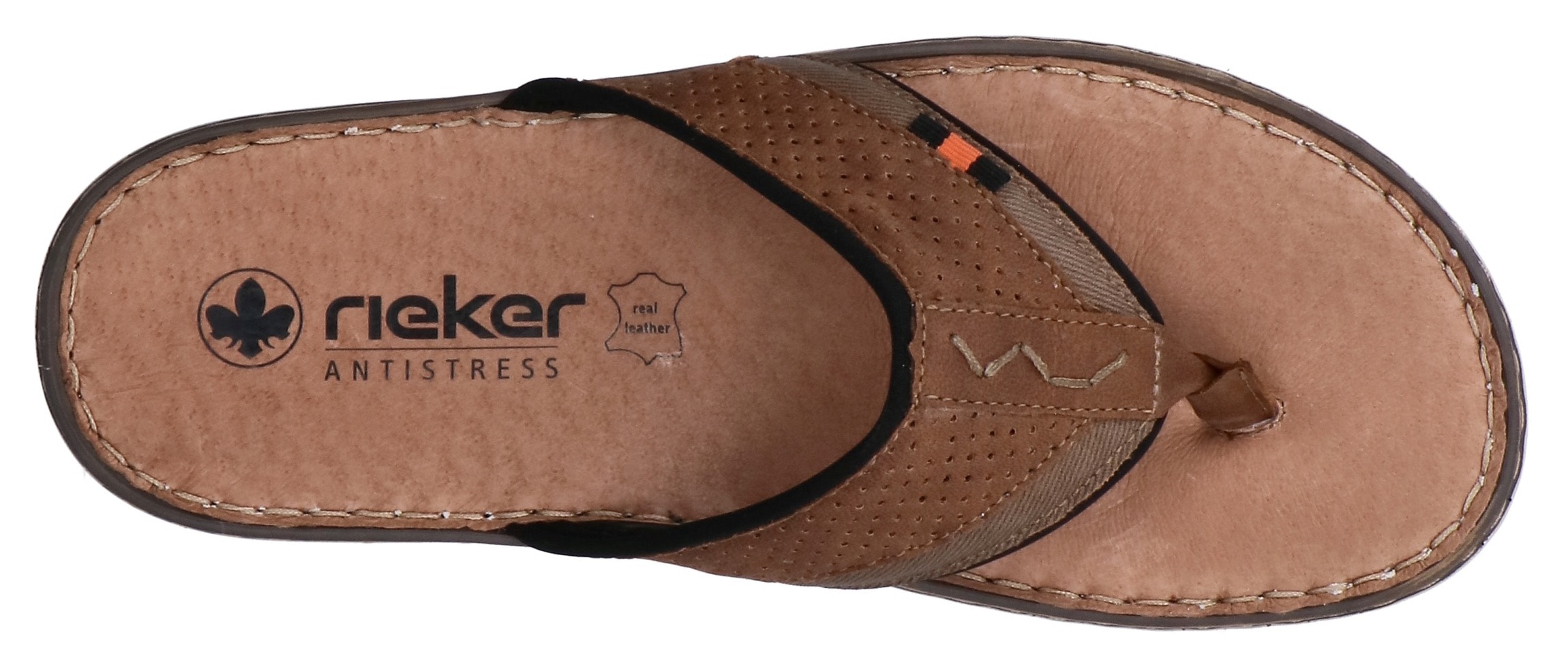 Rieker Zehentrenner  Sommerschuh, Strandschuh mit weicher Leder-Innensohle