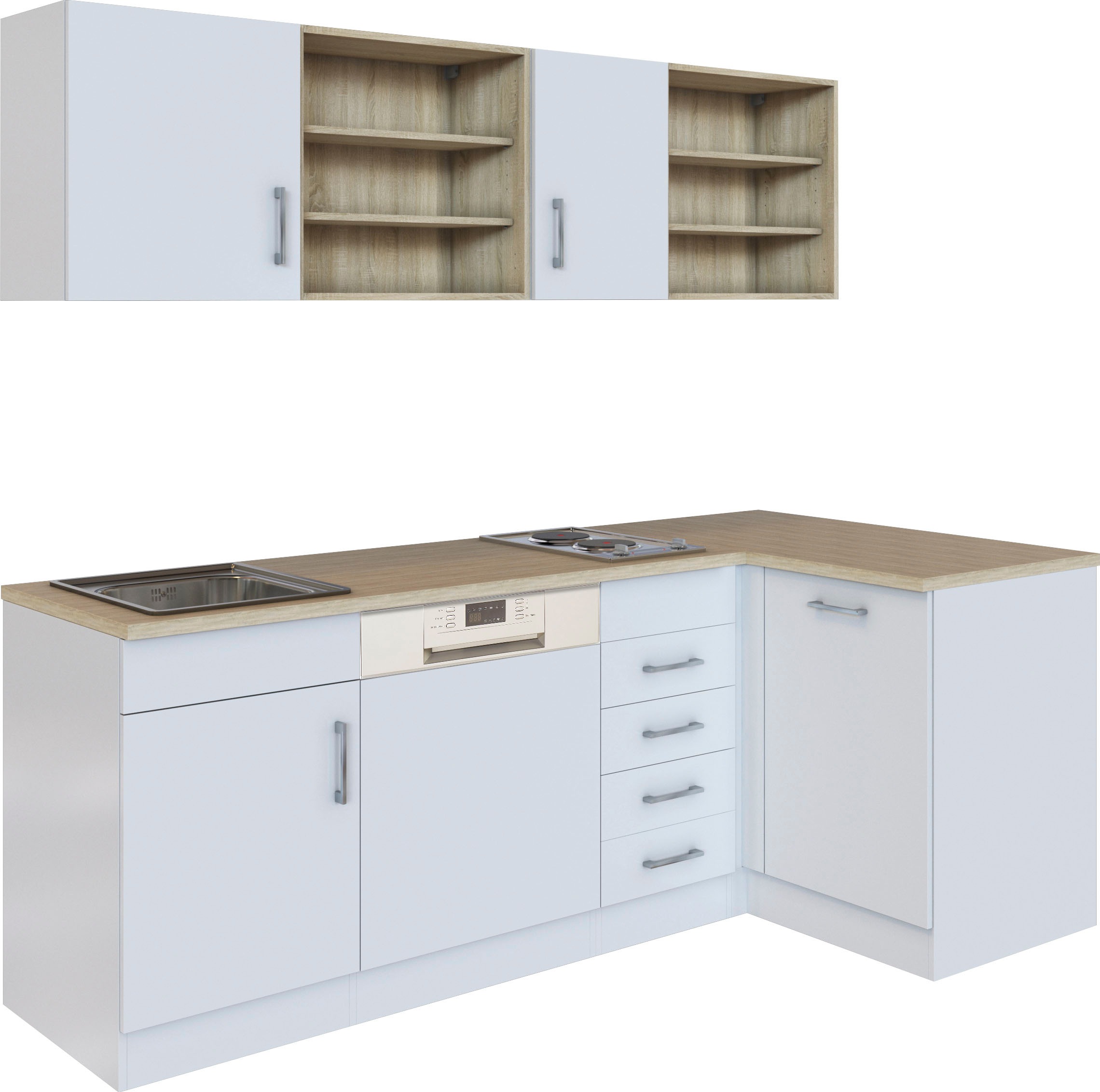 HELD MÖBEL Küche »Mali«, Stellbreite 210/110 cm, mit E-Geräten günstig online kaufen