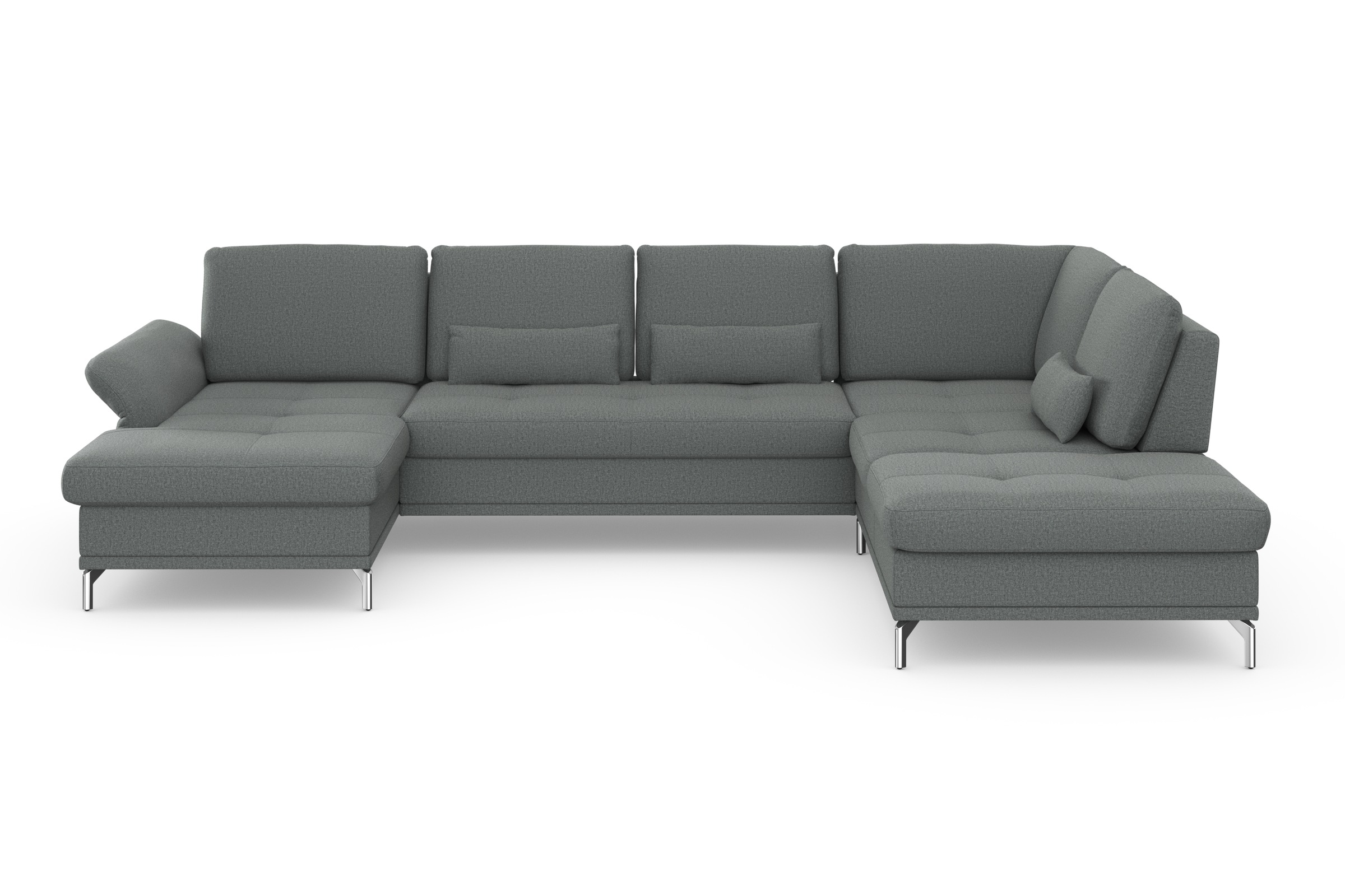 Home affaire Wohnlandschaft »Palm Beach U-Form« Federkern, mit Sitztiefenve günstig online kaufen