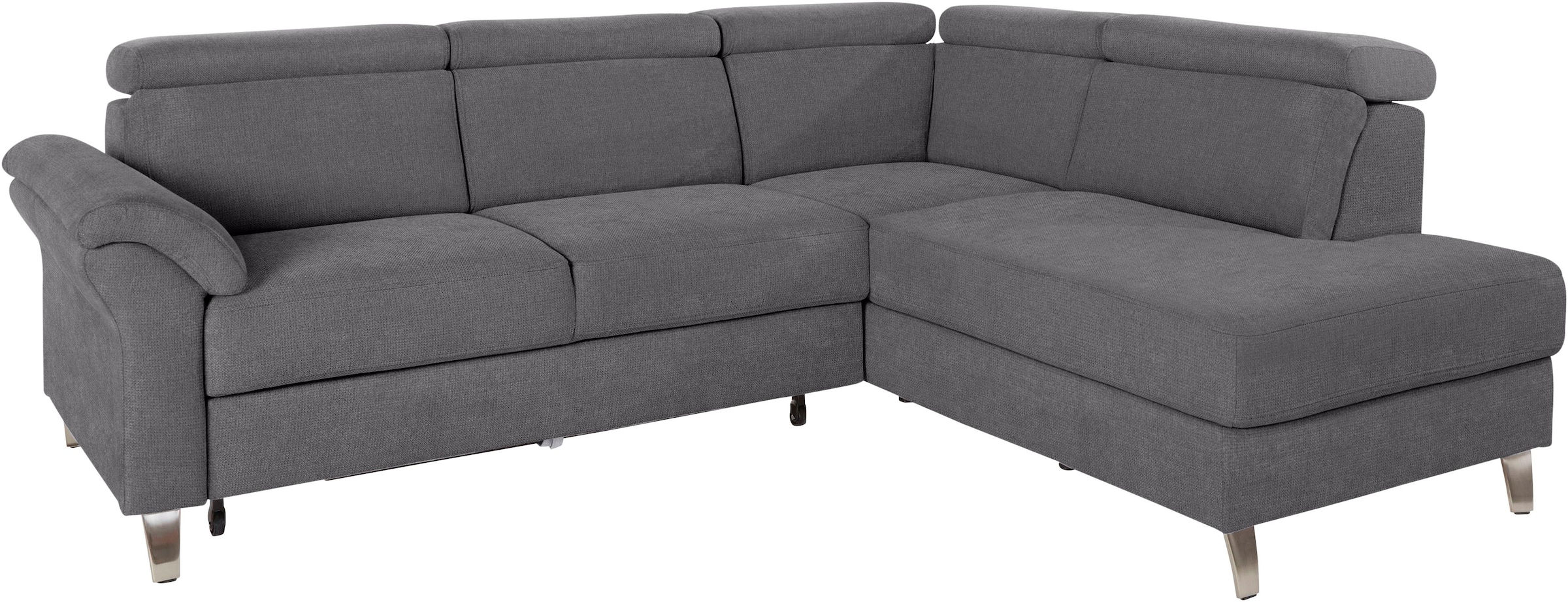 sit&more Ecksofa, inklusive Kopfteilverstellung, wahlweise mit Bettfunktion günstig online kaufen