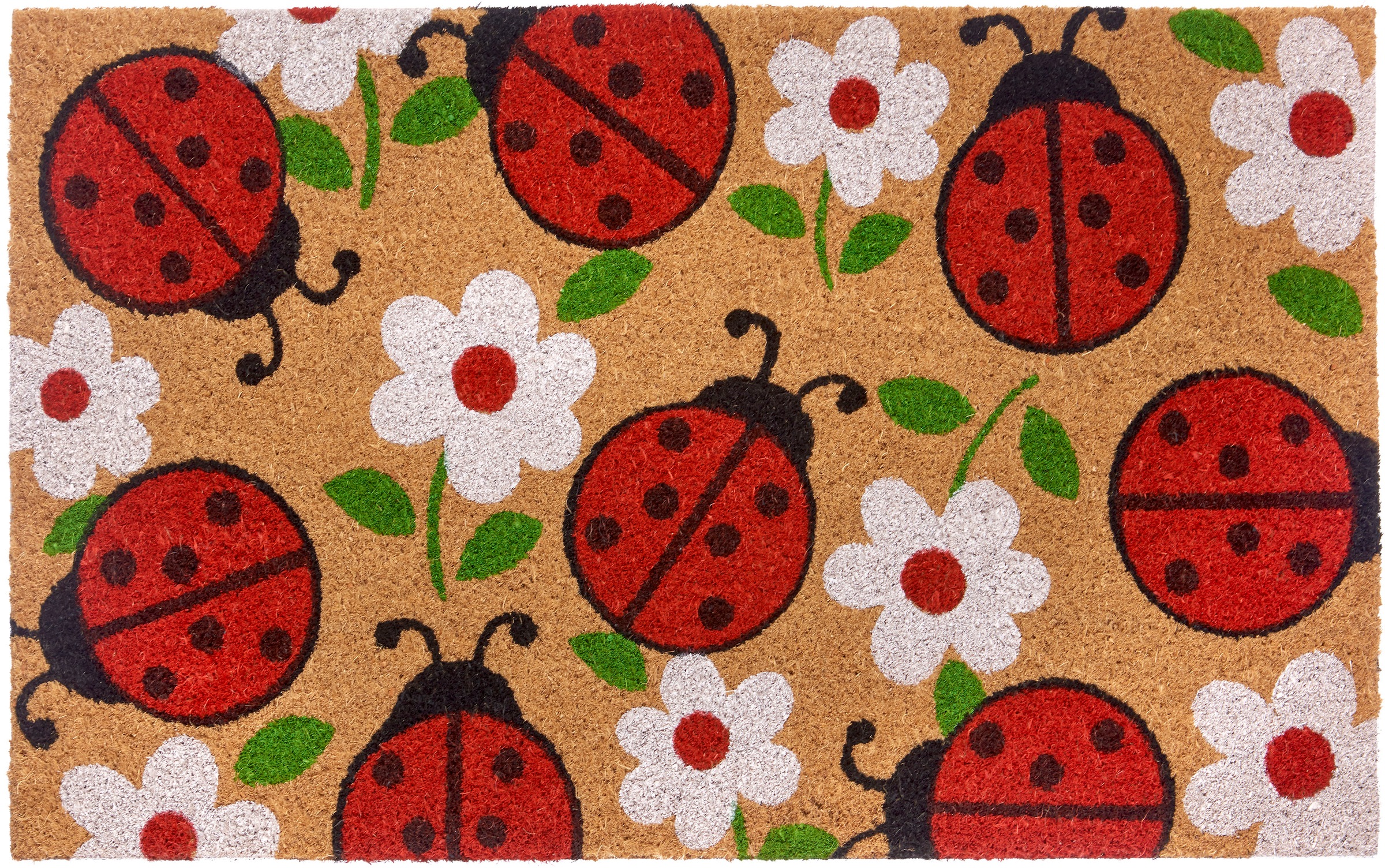 HANSE Home Fußmatte »Lady Beetle«, rechteckig, 15 mm Höhe, Kokos, Schmutzfa günstig online kaufen