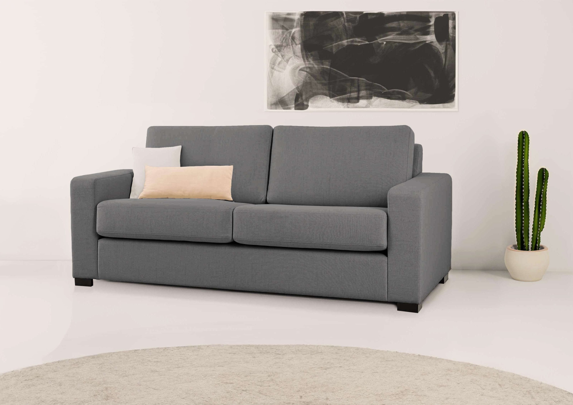 Home affaire 2-Sitzer »Branwell«, (175 St.), Breite 175 cm, Struktur fein, mit Wellenunterfederung
