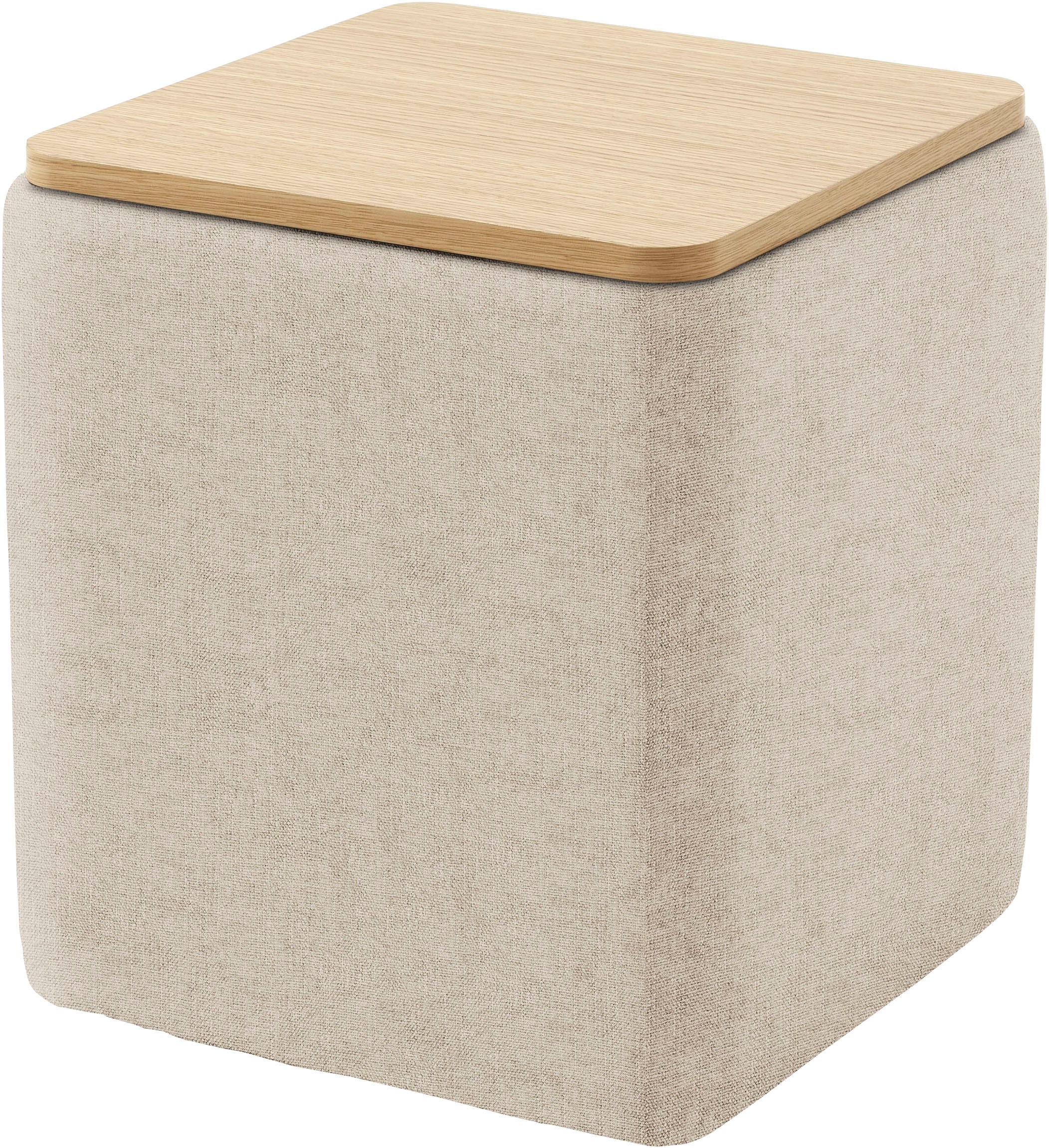 Home affaire Stauraumhocker »Kyro, Stauraum mit Tischplatte Eiche, Breite 4 günstig online kaufen
