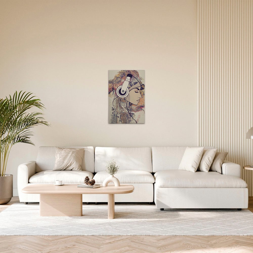 A.S. Création Leinwandbild »Acryl Lady 3 - Wandbild Bunt Creme Beige Keilra günstig online kaufen