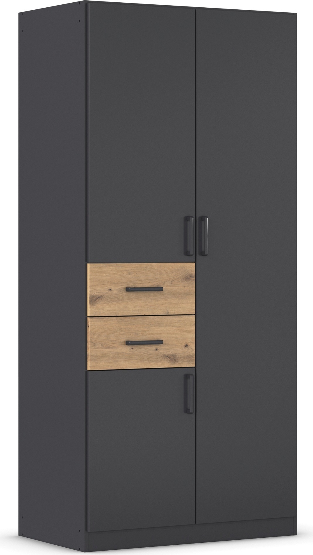 rauch Drehtürenschrank »Kleiderschrank Schrank Garderobe MAIKA mit Dekor-Front«, 2 Schubladen, in verschiedenen Breiten, Höhen, Farben, MADE IN GERMANY