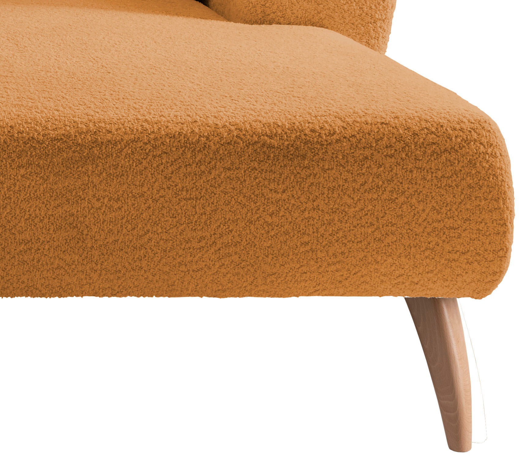 INOSIGN Ecksofa »Colori Polstermöbel mit zeitlos eleganter Rückenführung. L-Form«, Holzfußfarbe wählbar, inkl. 4x Zierkissen
