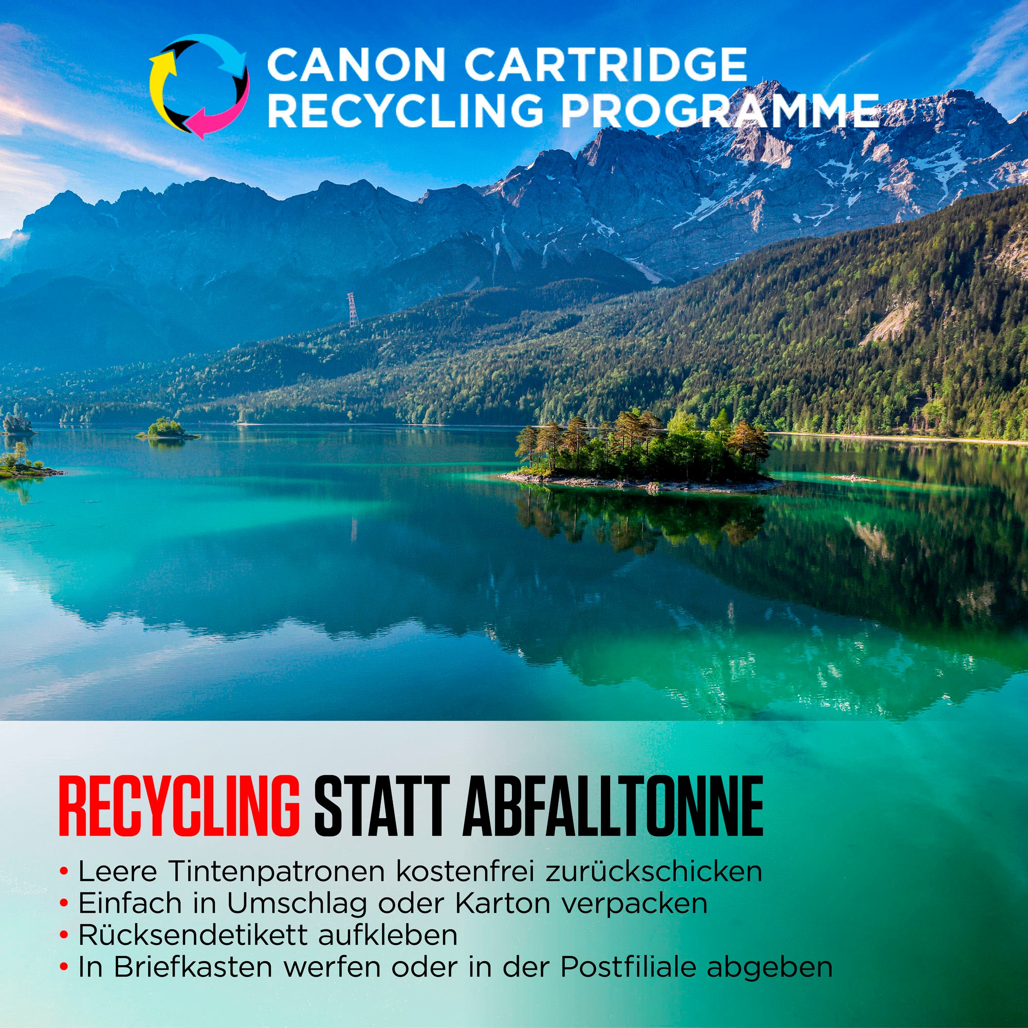 Canon Tintenpatrone »CLI-581XL BK/C/M/Y Tinte mit hoher Reichweite + Fotopapier Value Pack«