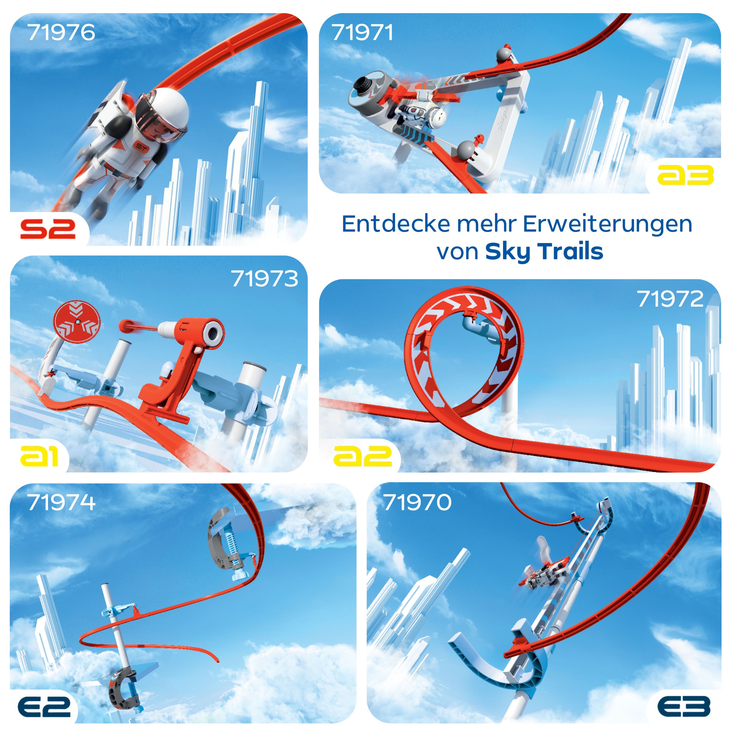 Playmobil® Konstruktions-Spielset »Track Blaster a1 (71973), Sky Trails«, (20 St.), Made in Europe