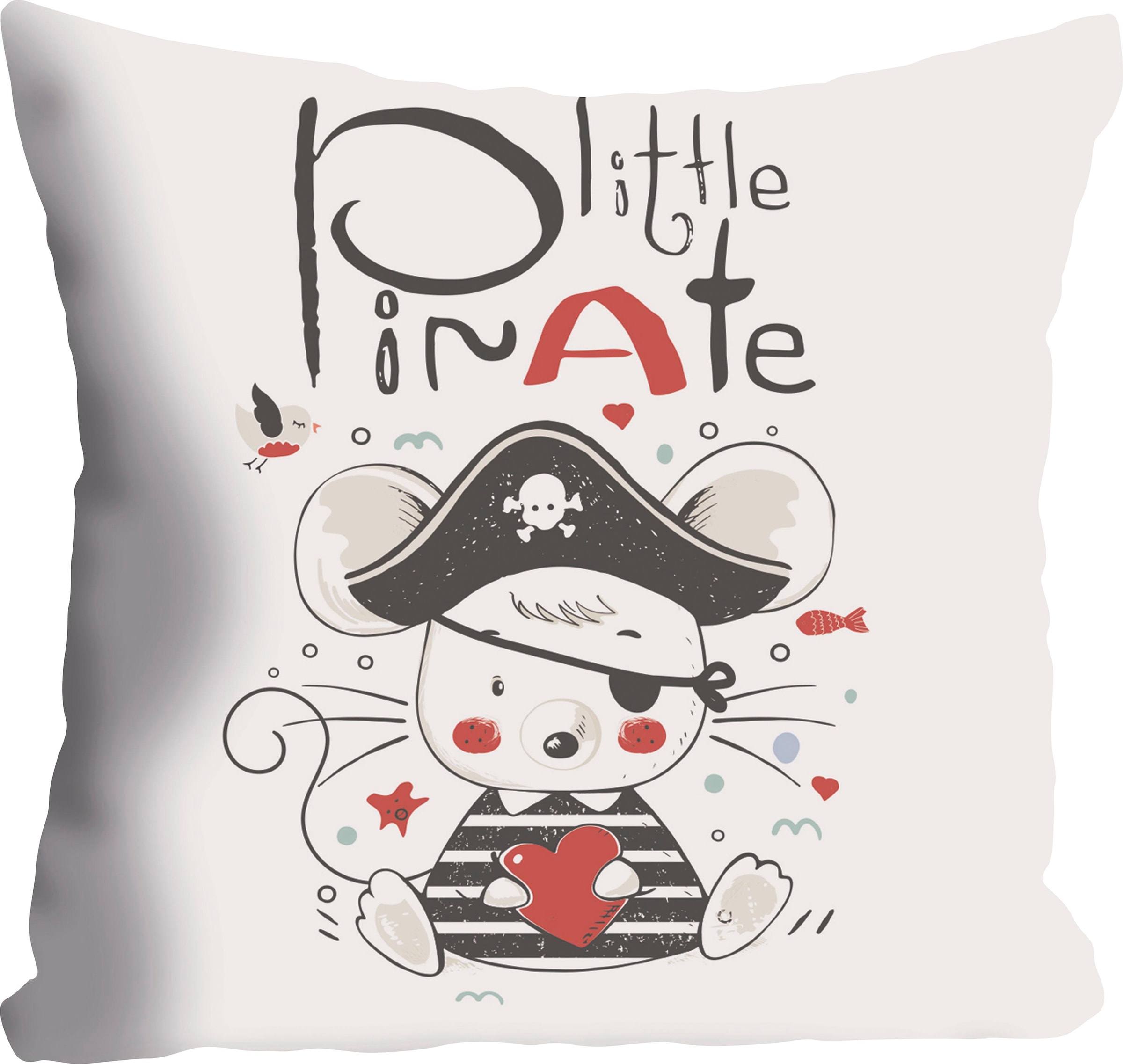 queence Dekokissen »»Little Pirate««, Kissenhülle ohne Füllung, 1 Stück günstig online kaufen