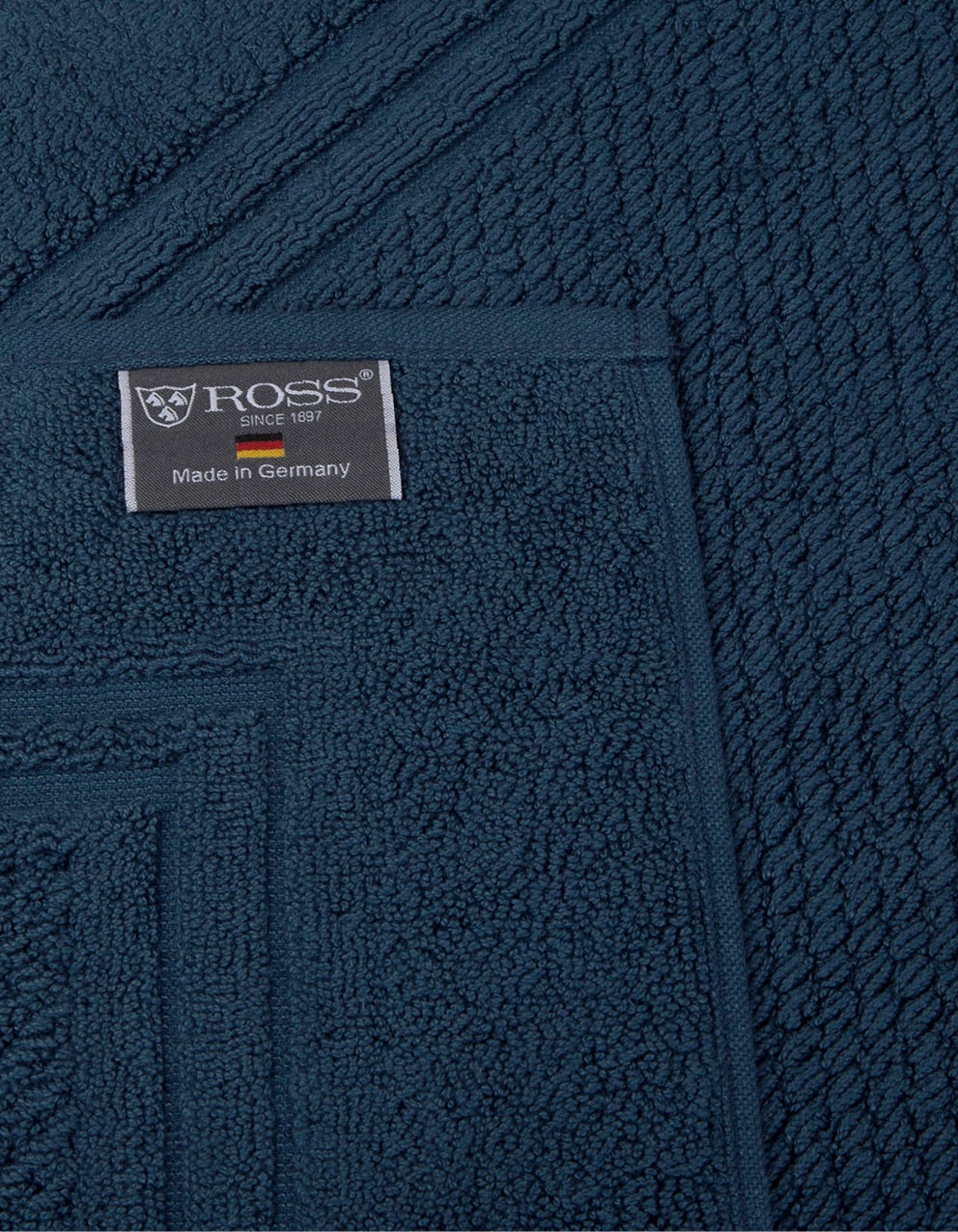 ROSS Duschmatte »Unifond« Höhe 1 mm fußbodenheizungsgeeignet | strapazierfähig Uni mit Bordüre, Badezimmerteppich, waschbar