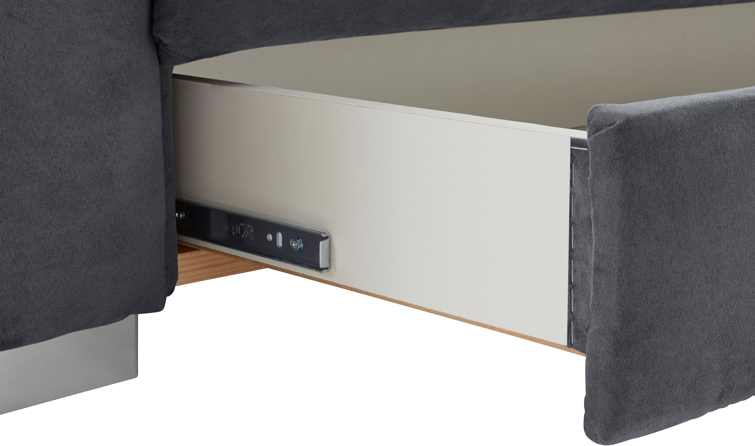 sit&more Ecksofa »Santorini L-Form«, mit Federkern und Sitztiefenverstellung, wahlweise mit Bettfunktion