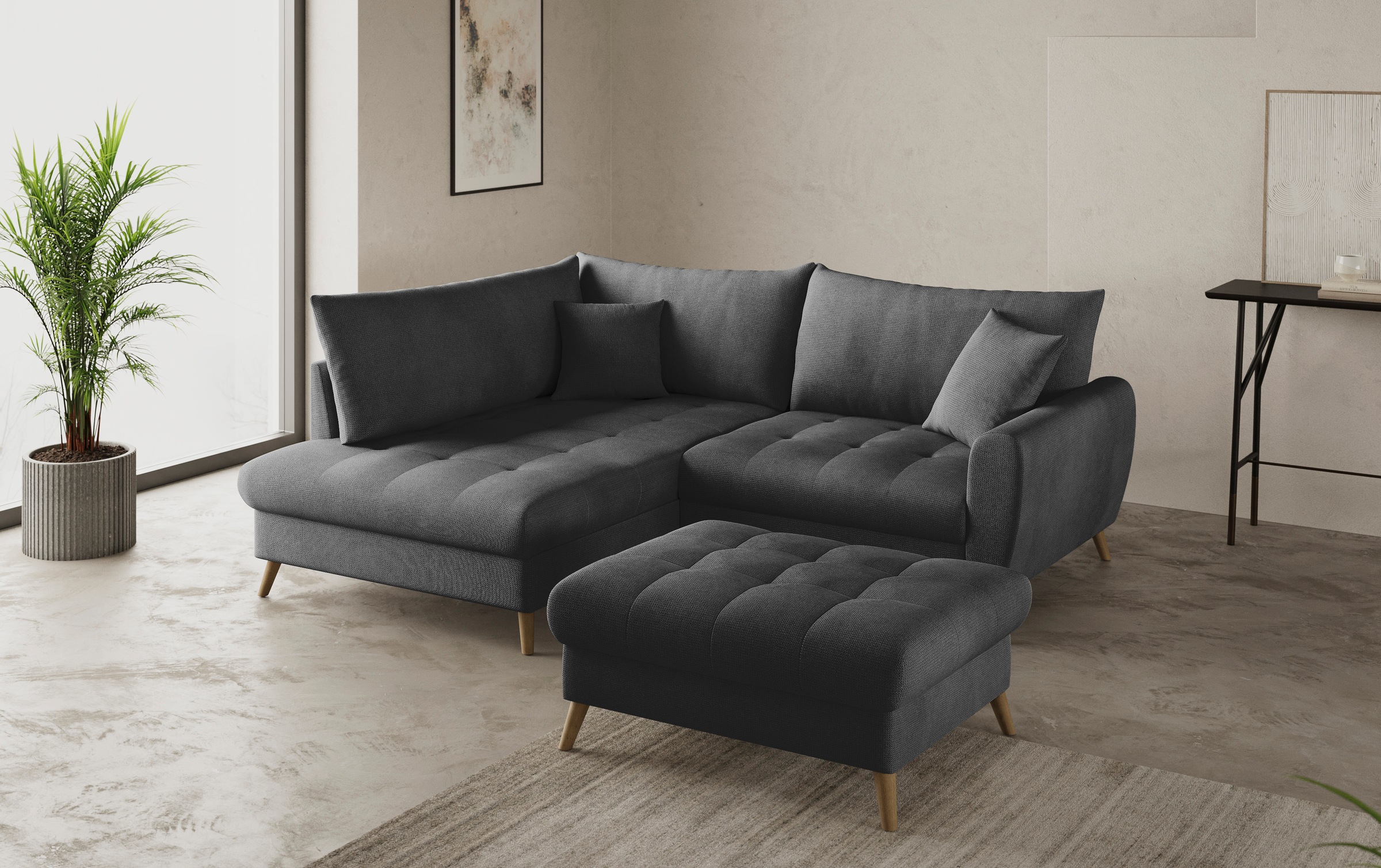 Mr. Couch Hockerbank »Blackburn II«, Passend zu der Garnitur, mit Kaltschaum, bis 140 kg belastbar