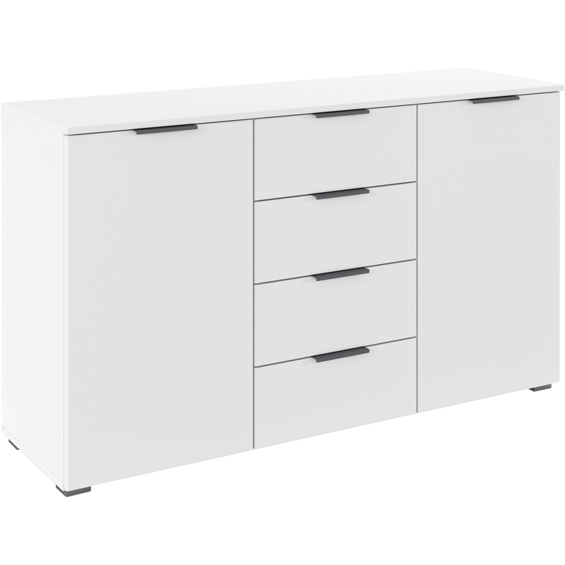 RAUCH Kombikommode »Sideboard Schubladenkommode AGORDO mit Dekor- oder Hochglanzfront« in zwei Griff-Farben, Breite 120 cm, vier große Schubladen,...