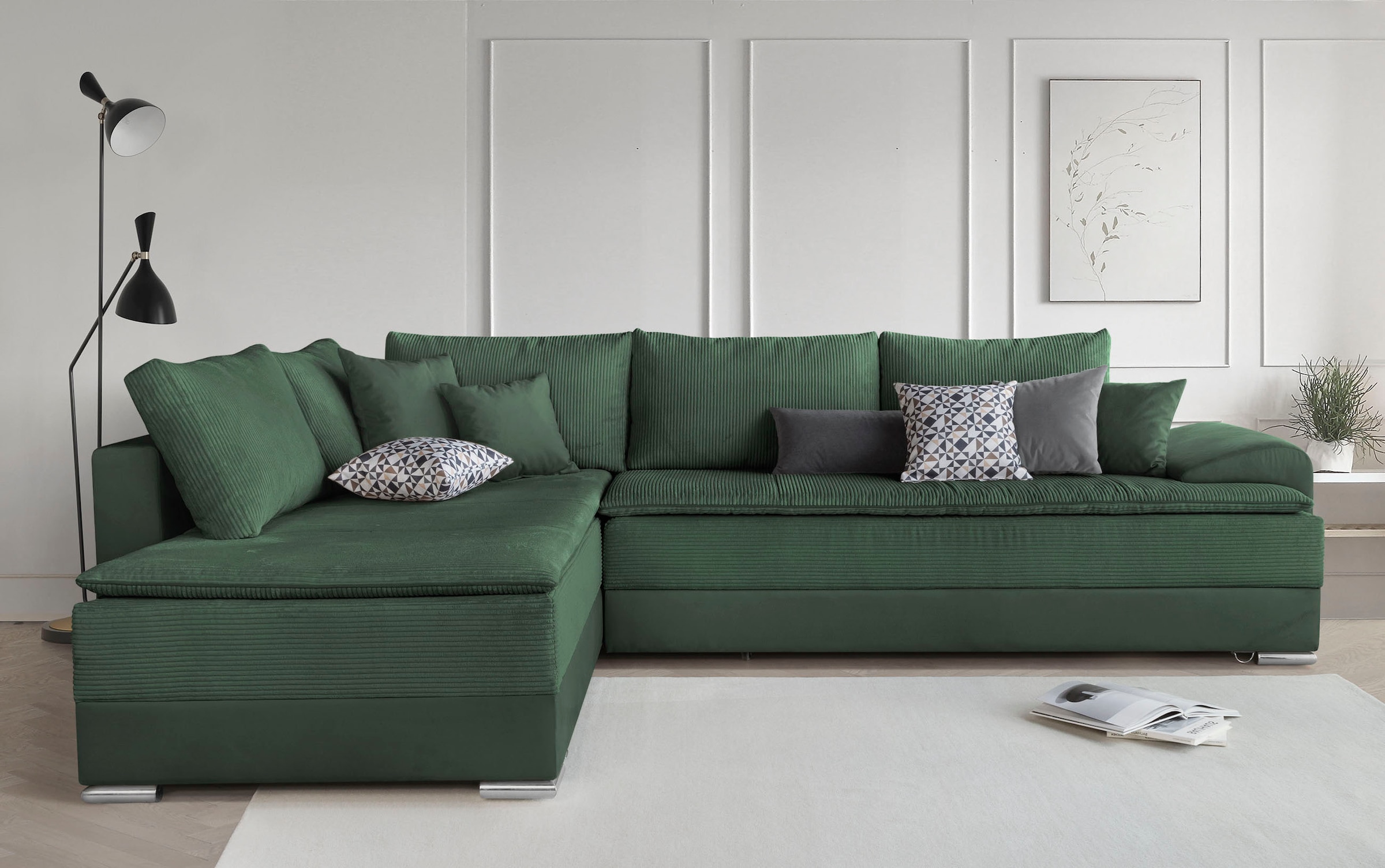 INOSIGN Ecksofa »Night & Day L-Form, B: 324 cm« mit Bettfunktion, Bettkaste günstig online kaufen