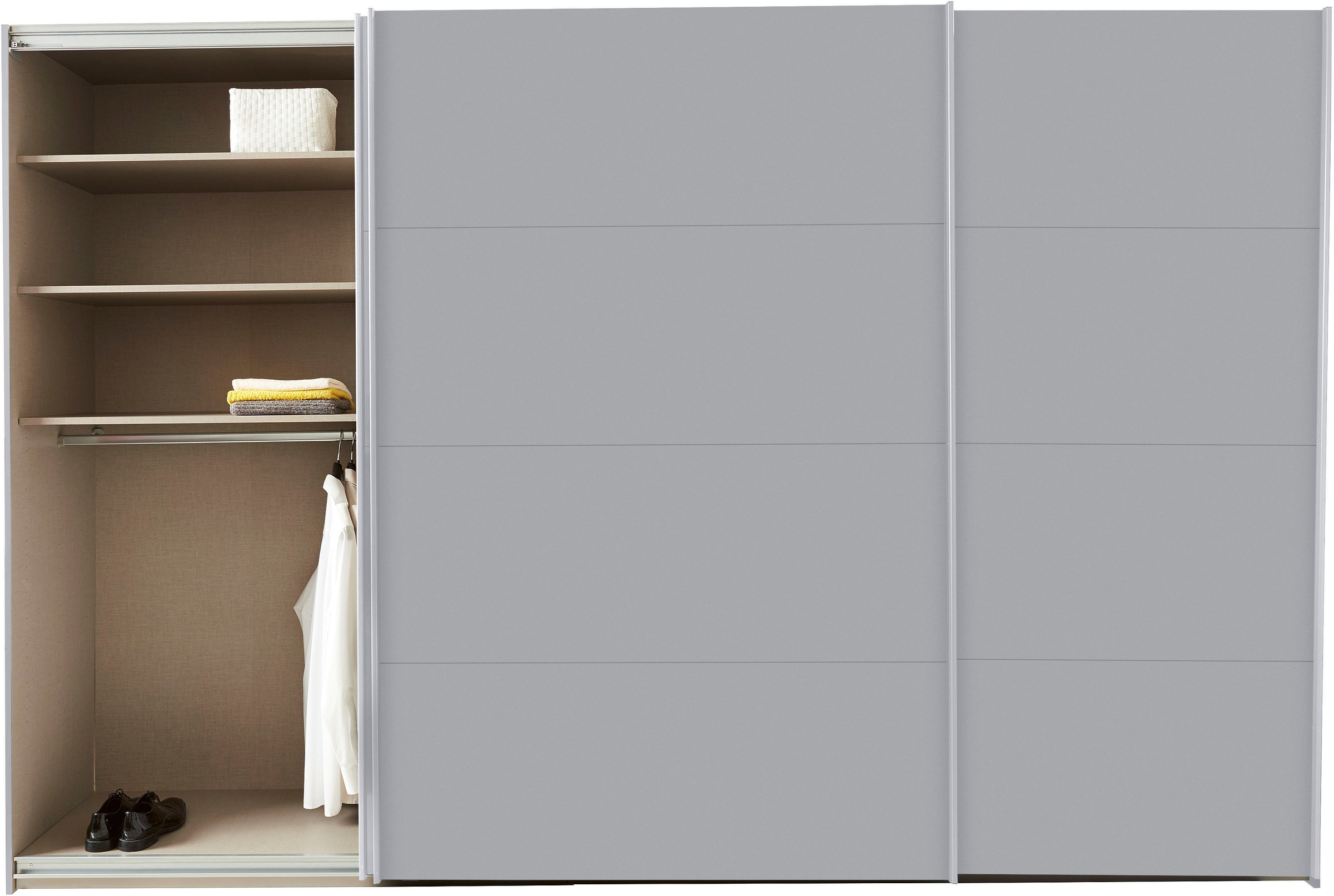 rauch Schwebetürenschrank »Kleiderschrank Schrank Garderobe TOPSELLER OTELI inkl. Inneneinteilung«, mit 3 Innenschubladen sowie zusätzlichen Einlegeböden MADE IN GERMANY