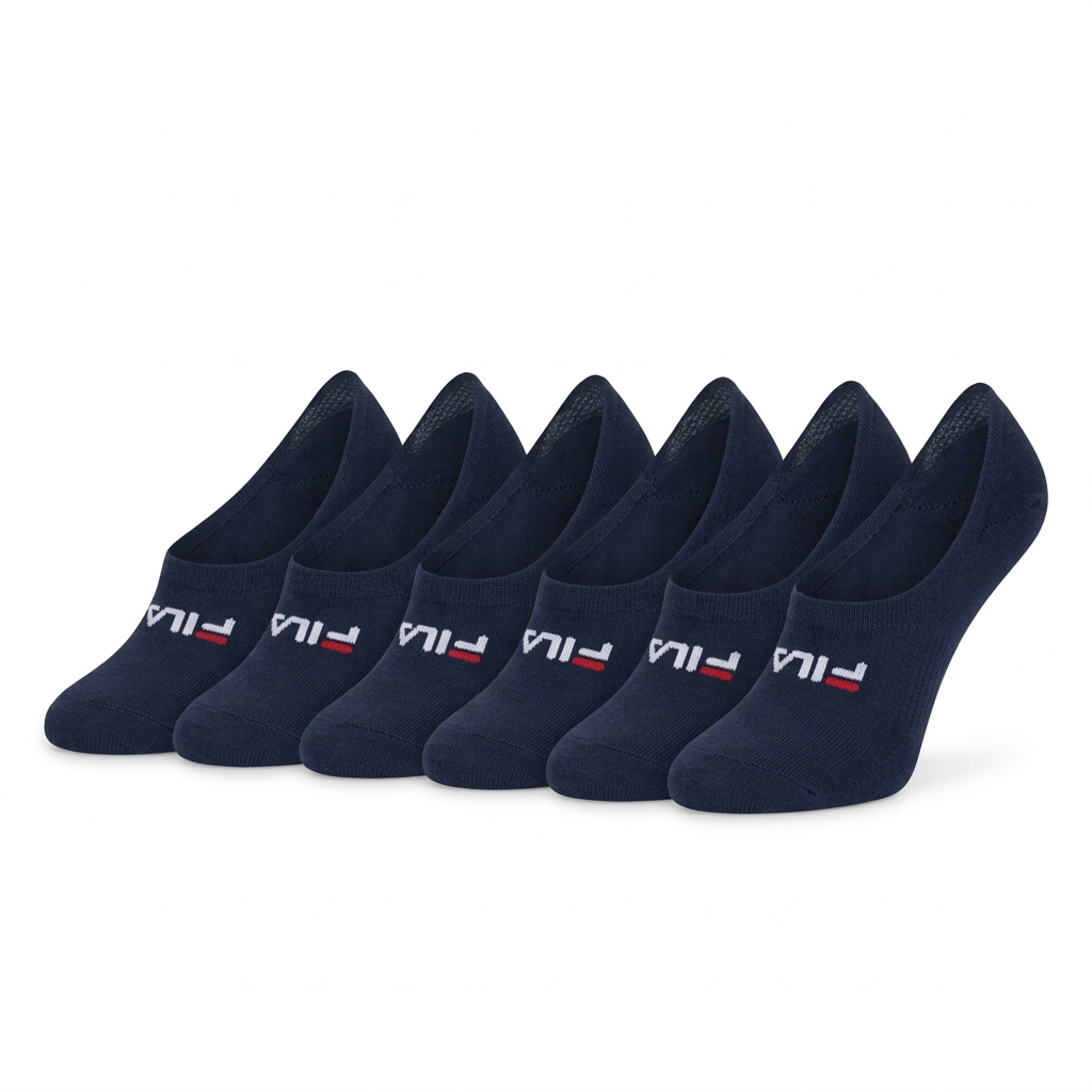 Fila Füßlinge »UNISEX GHOST SOCKS« 6 Paar,  mit Logo-Schriftzug, Silikonstreifen an der Ferse für besseren Halt