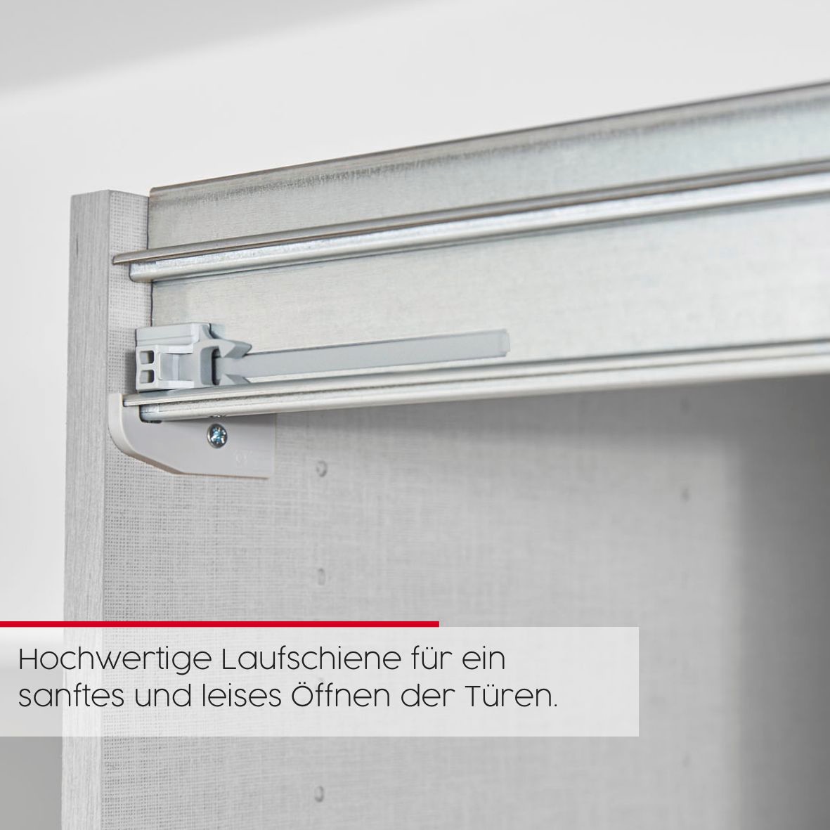 rauch Schwebetürenschrank »Kleiderschrank Schrank Garderobe Schlafzimmerschrank CONTIDO«, (in 3 verschiedenen Ausstattungen BASIC/CLASSIC/PREMIUM), aus hochwertigem Material in 6 Breiten 2 Griff-Farben MADE IN GERMANY