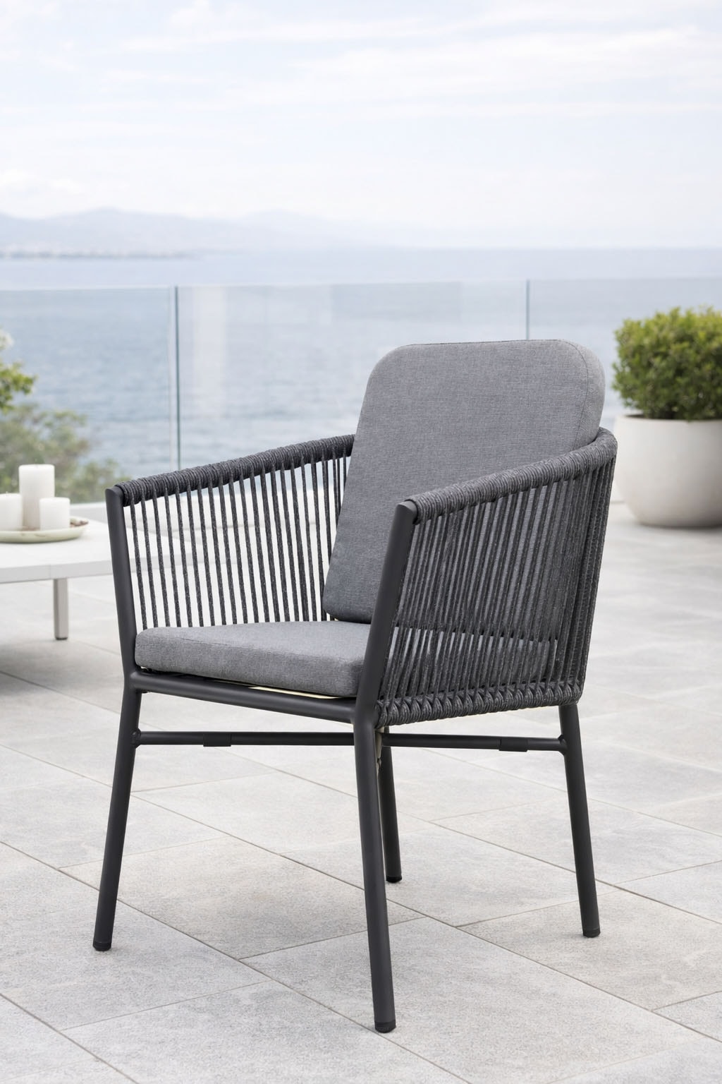 Destiny Garten-Essgruppe »LIMONE« Set, 5 tlg. 1 Esstisch, 4 Sessel inkl Sitz- und Rückenauflagen