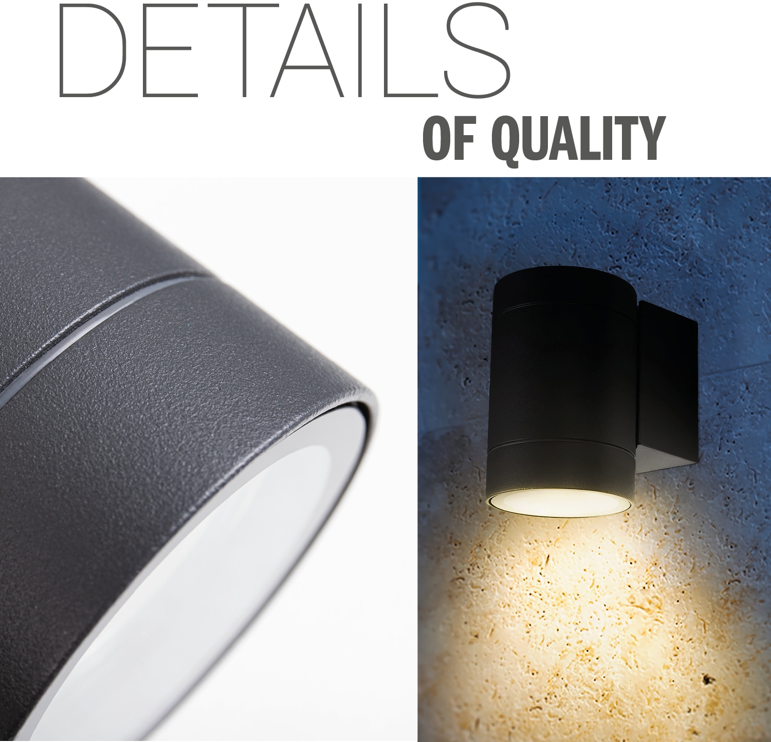 Paco Home Wandleuchte »LUSIWA« GU10 In & Outdoor GU10 Aussenlampe Garten Hauswand Eingang Aluminium IP54