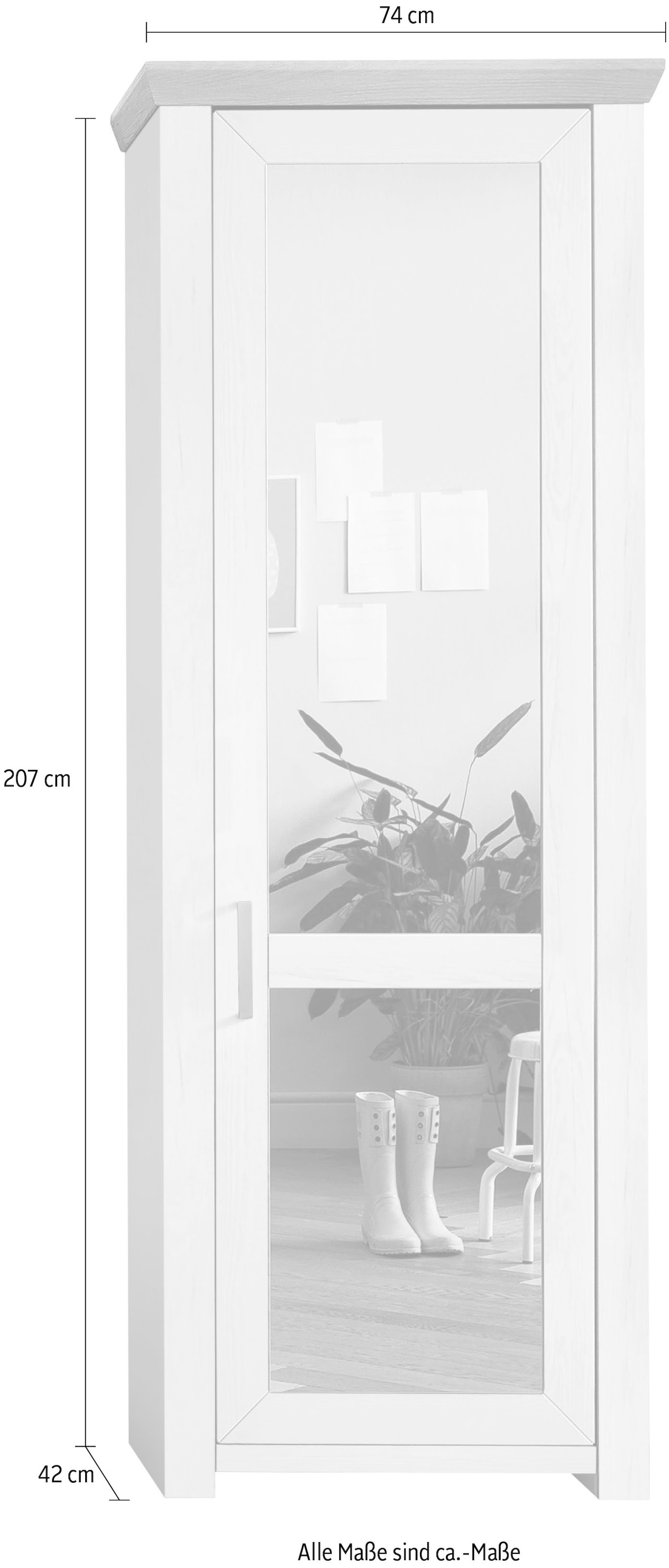 set one Musterring Spiegel Garderobenschrank im 01/Typ kaufen »york«, 12, Raten by Typ auf mit Landhausstil