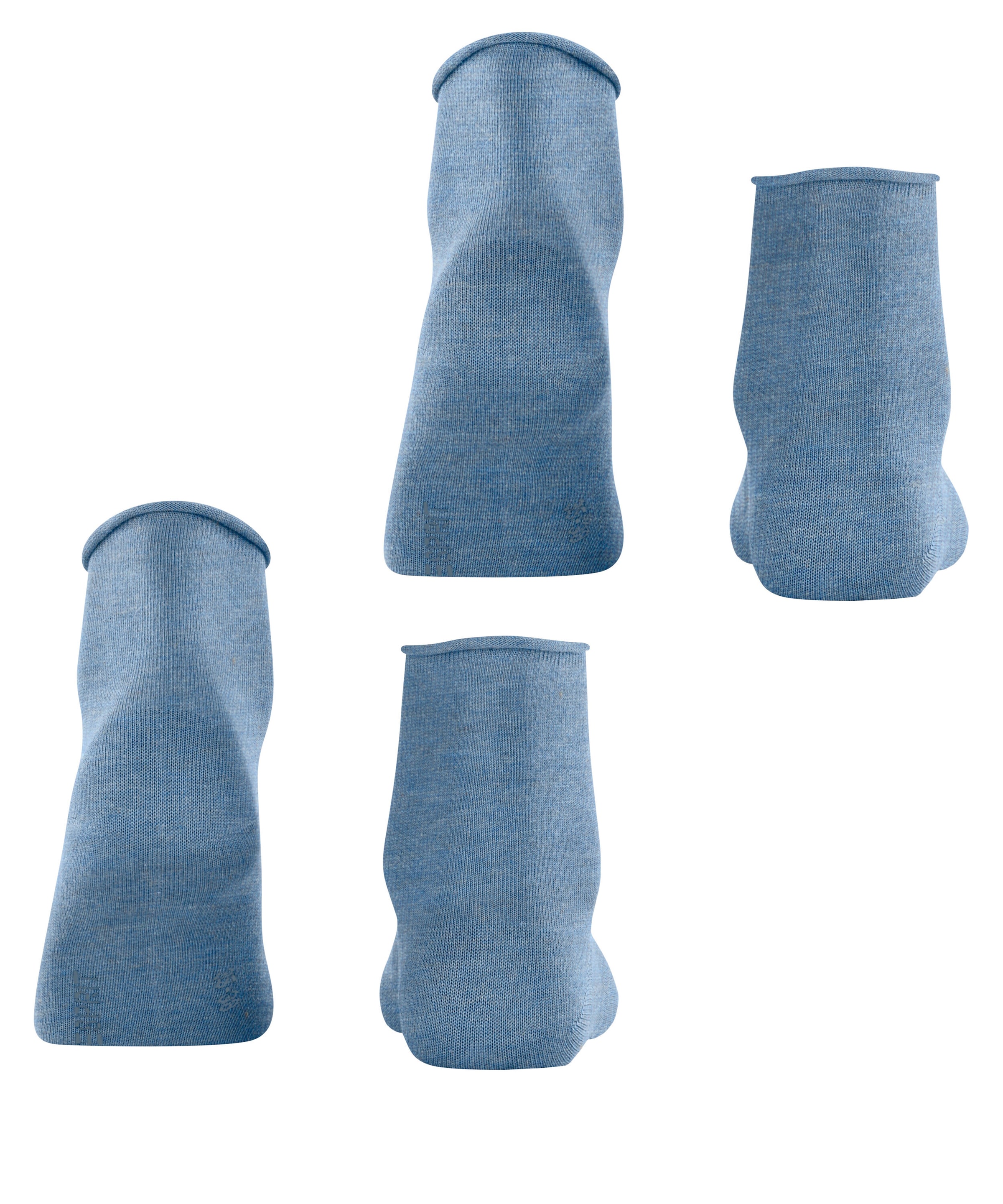Esprit 1100000002199 »Basic Pure« 2 Paar,  unifarbenes Basic-Design, Rollbündchen