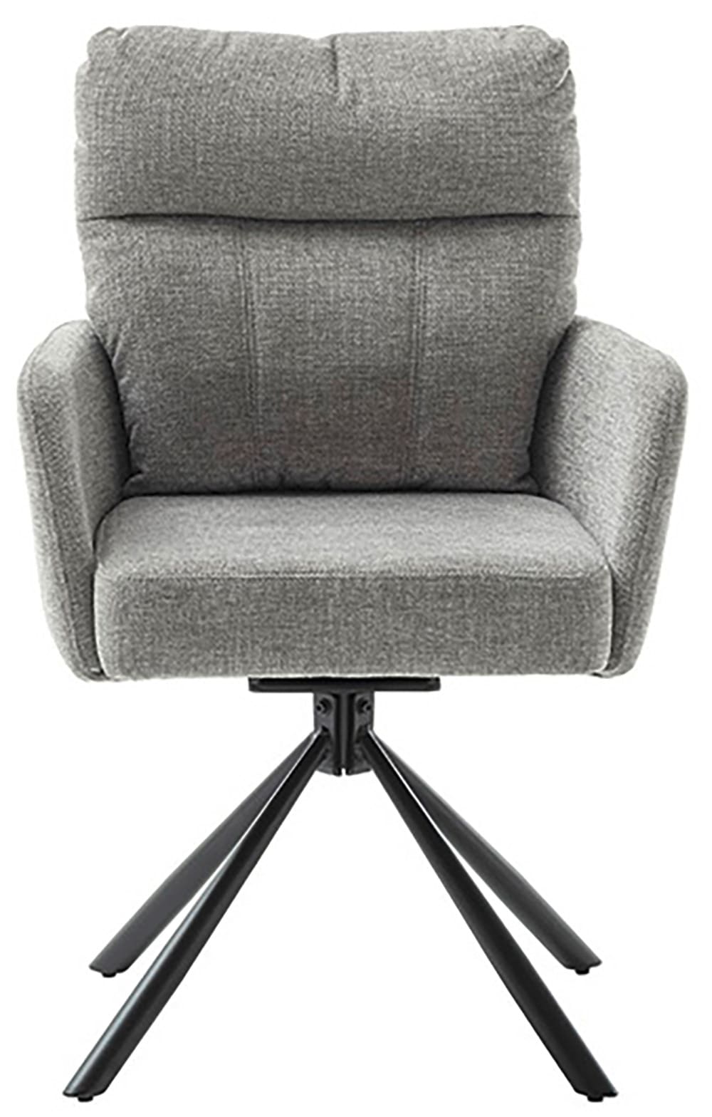 MCA furniture Esszimmerstuhl, Chenilleoptik, (2er-Set), drehbar 180°, Taschenfederkern, Sitzhöhe ca. 50 cm