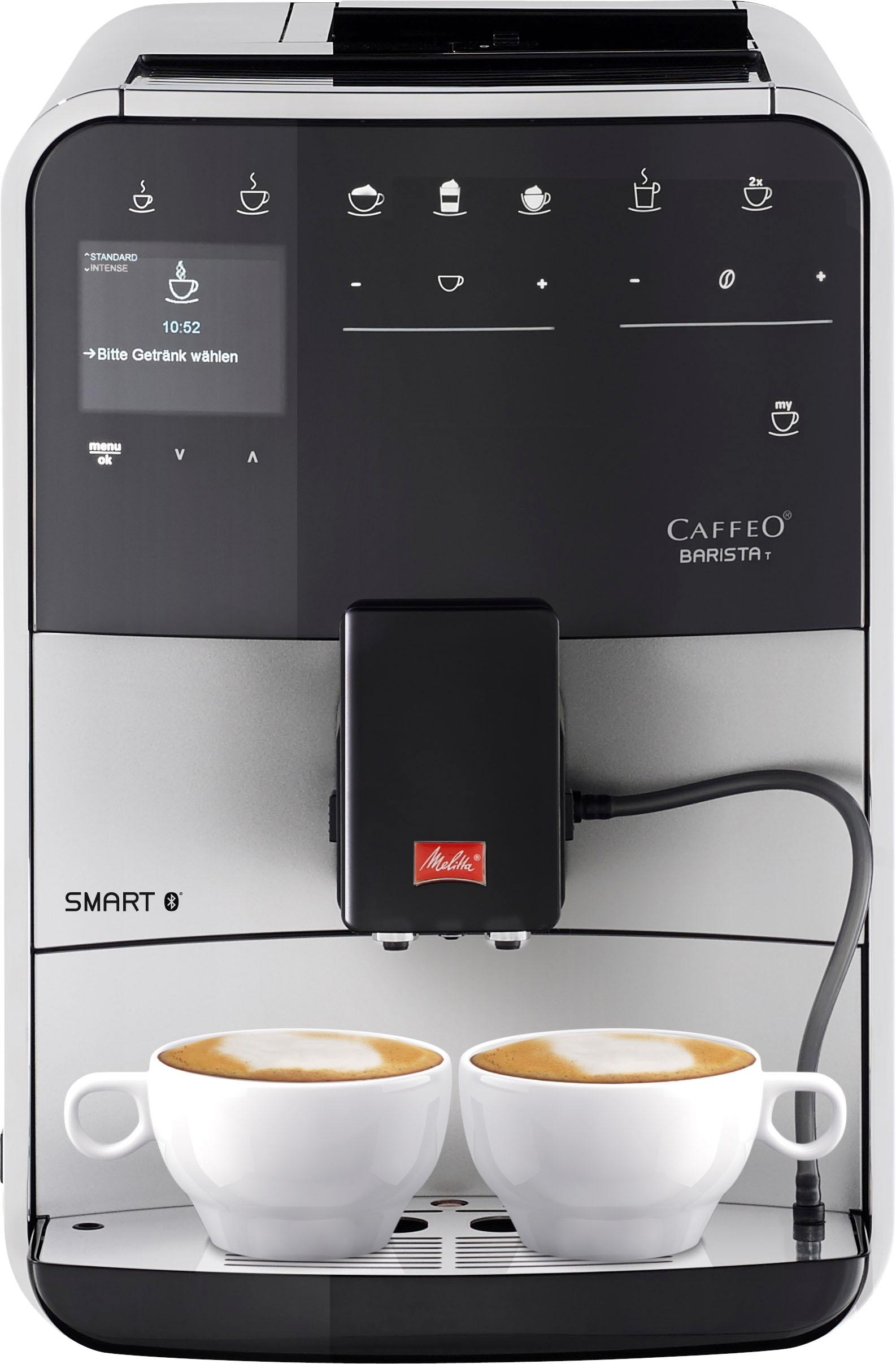 Melitta Kaffeevollautomat »Barista T Smart® F831-101«, 4 Benutzerprofile&18 Kaffeerezepte, nach italienischem Originalrezept