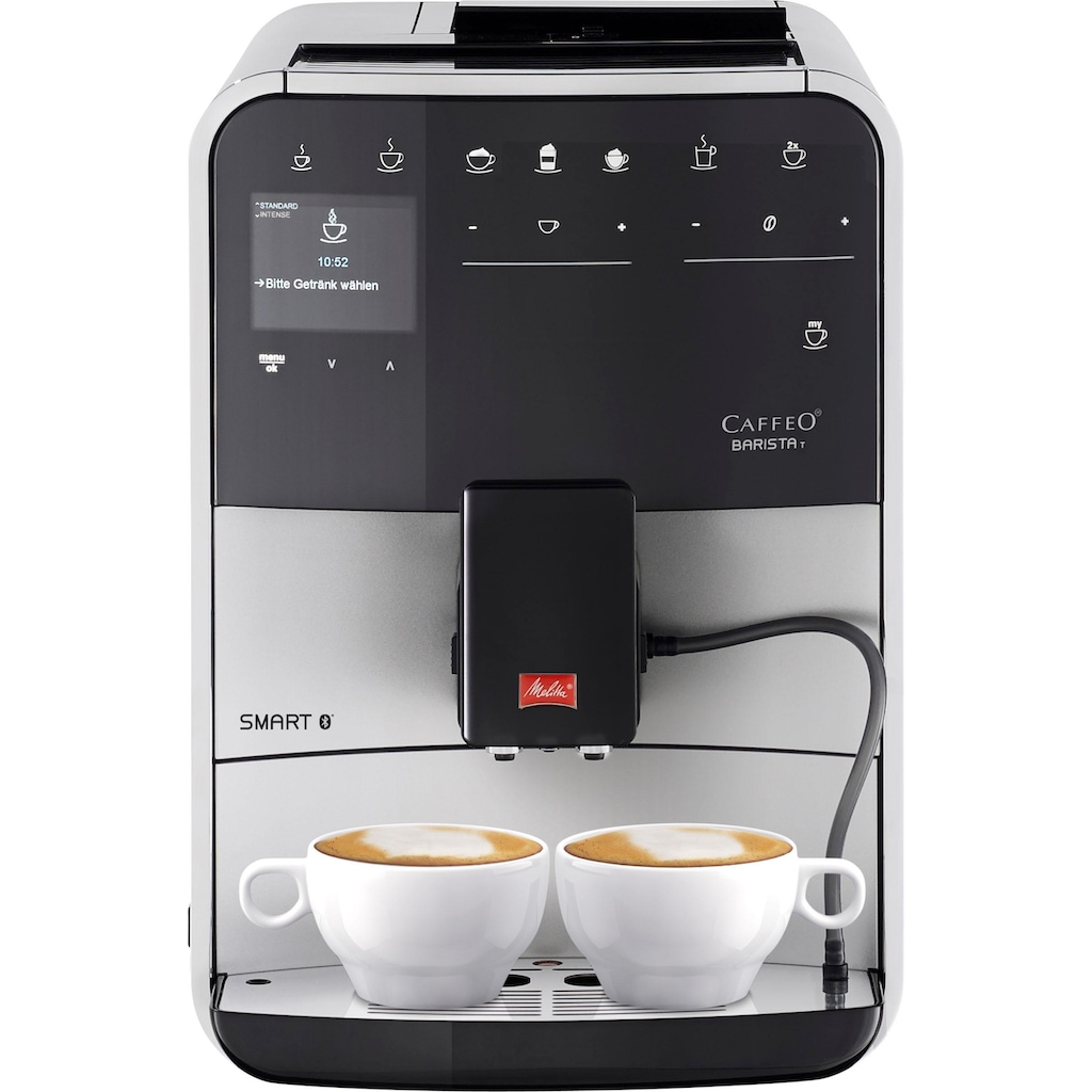 Melitta Kaffeevollautomat »Barista T Smart® F831-101«, 4 Benutzerprofile & 18 Kaffeerezepte, nach italienischem Originalrezept