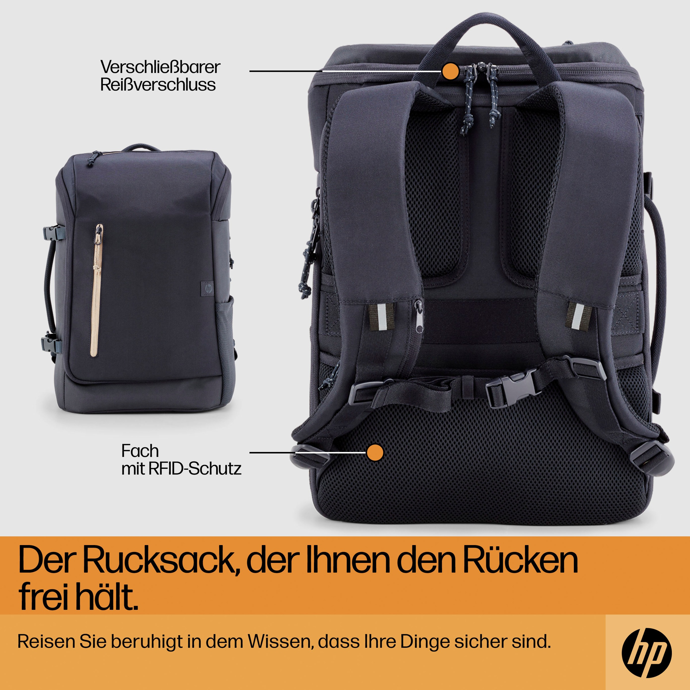 HP Notebook-Rucksack »Travel 25 Liter 15.6 Laptop Backpack«