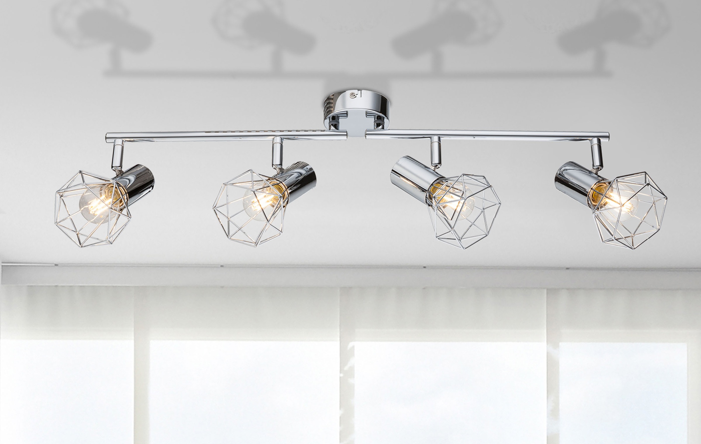 GLOBO LIGHTING Deckenstrahler »XARA I«, Leuchtmittel E14 | ohne Leuchtmittel, Deckenstrahler/Metall/Flur/Wohnzimmer/Schlafzimmer