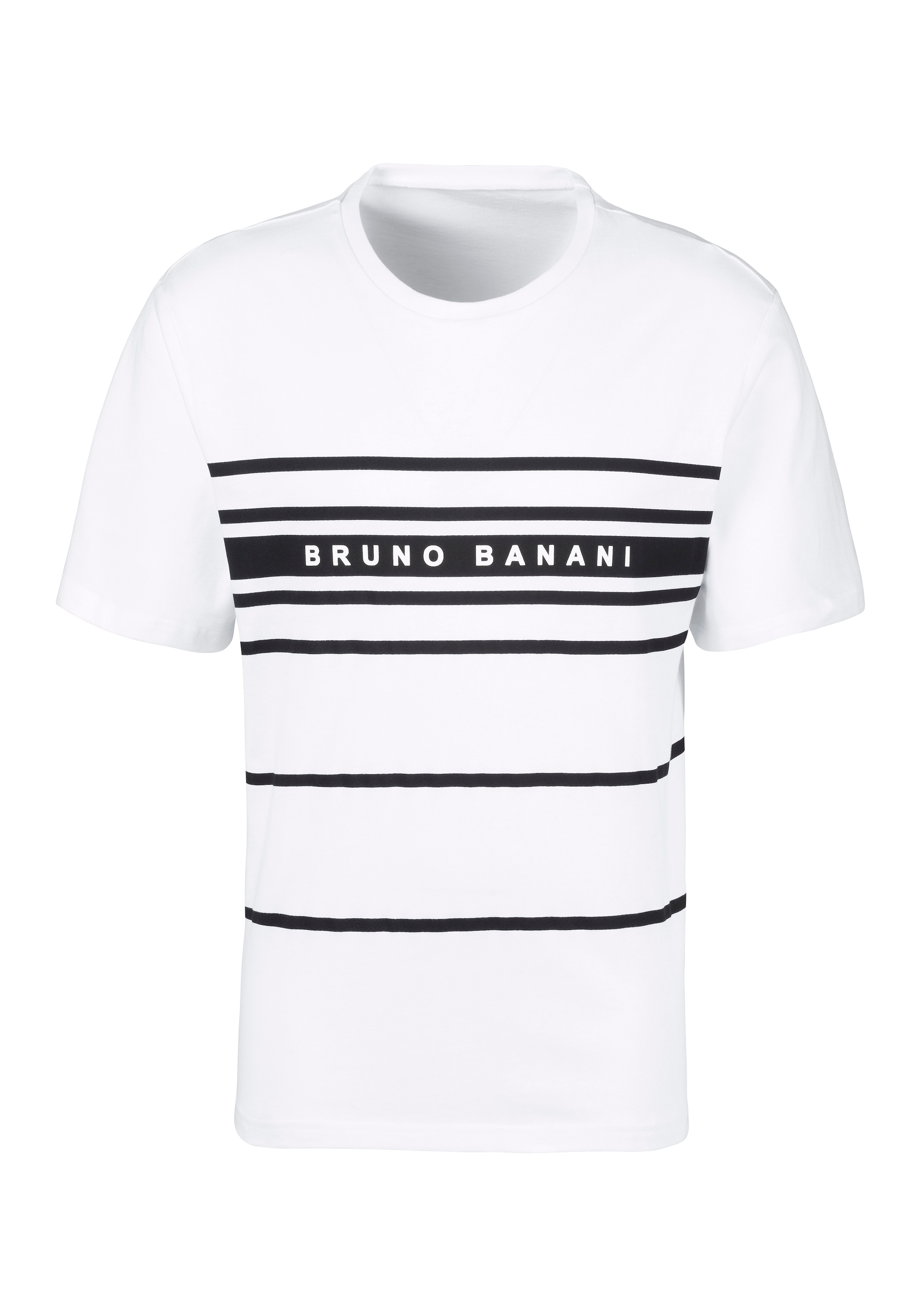 Bruno Banani Pyjama, (2 tlg., 1 Stück), Schlafanzug mit Logodruck