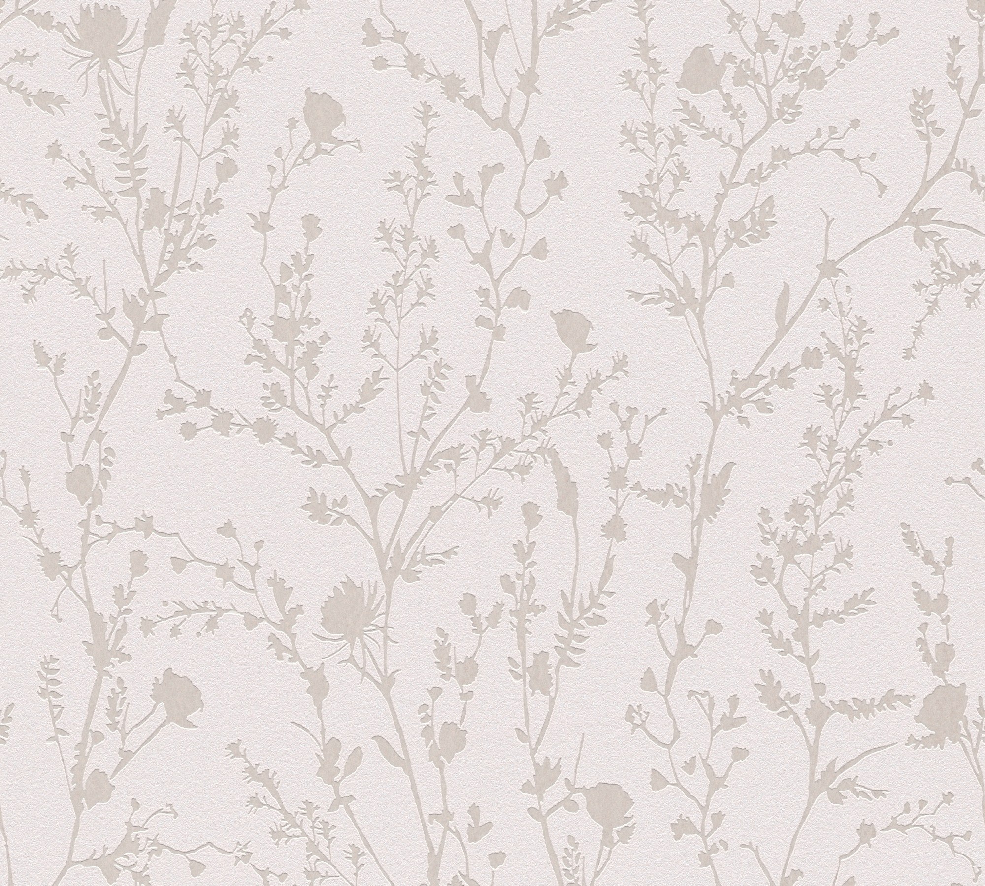 A.S. Création Vliestapete »Casual Living florale Tapete Mustertapete Äste Blattmuster«, schimmernd, Vliestapete Blumentapete für Schlafzimmer Küche Wohnzimmer Floral Flur