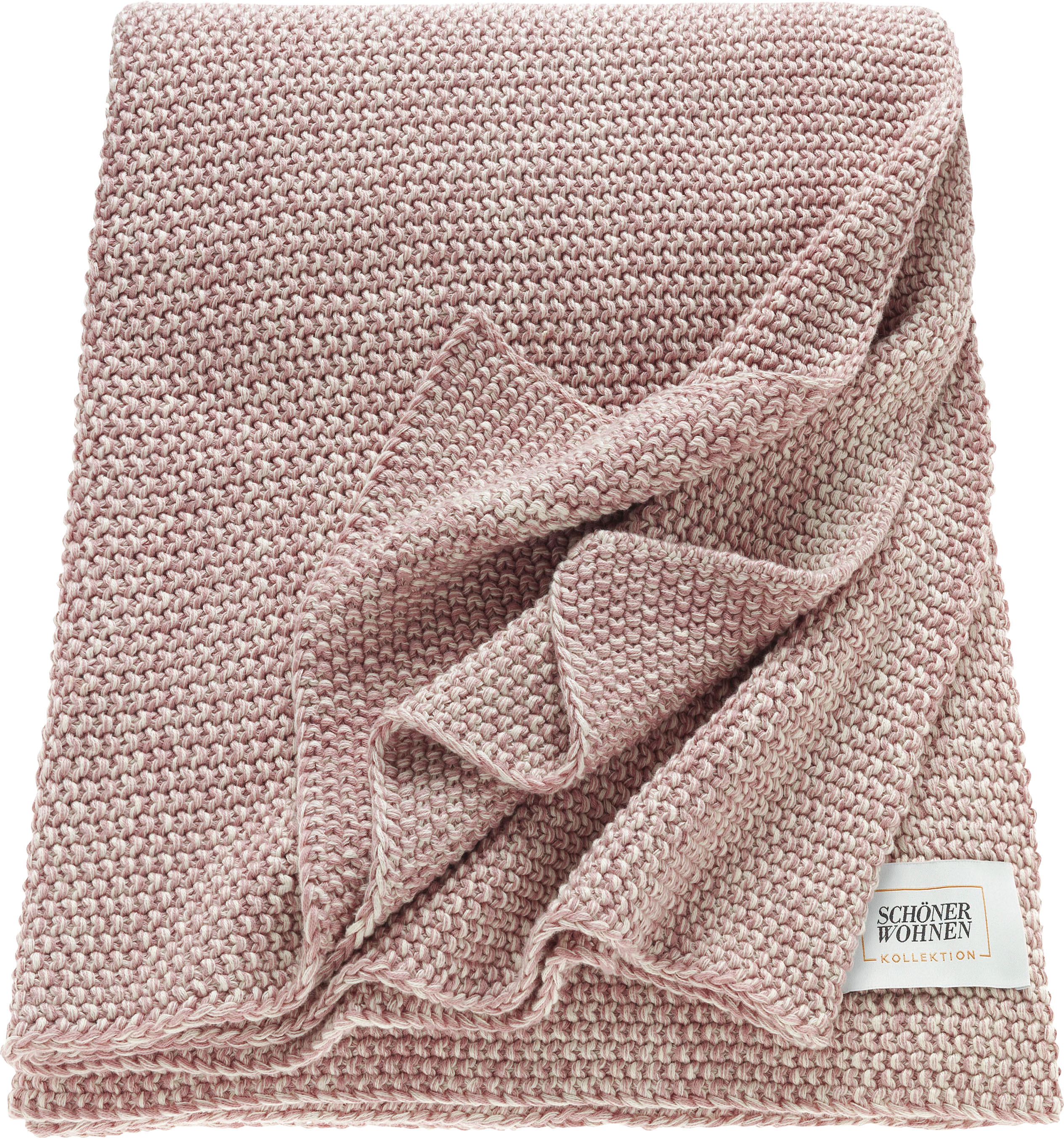 Wohndecke »Melange«, Strickdecke mit Melange-Effekt, Kuscheldecke