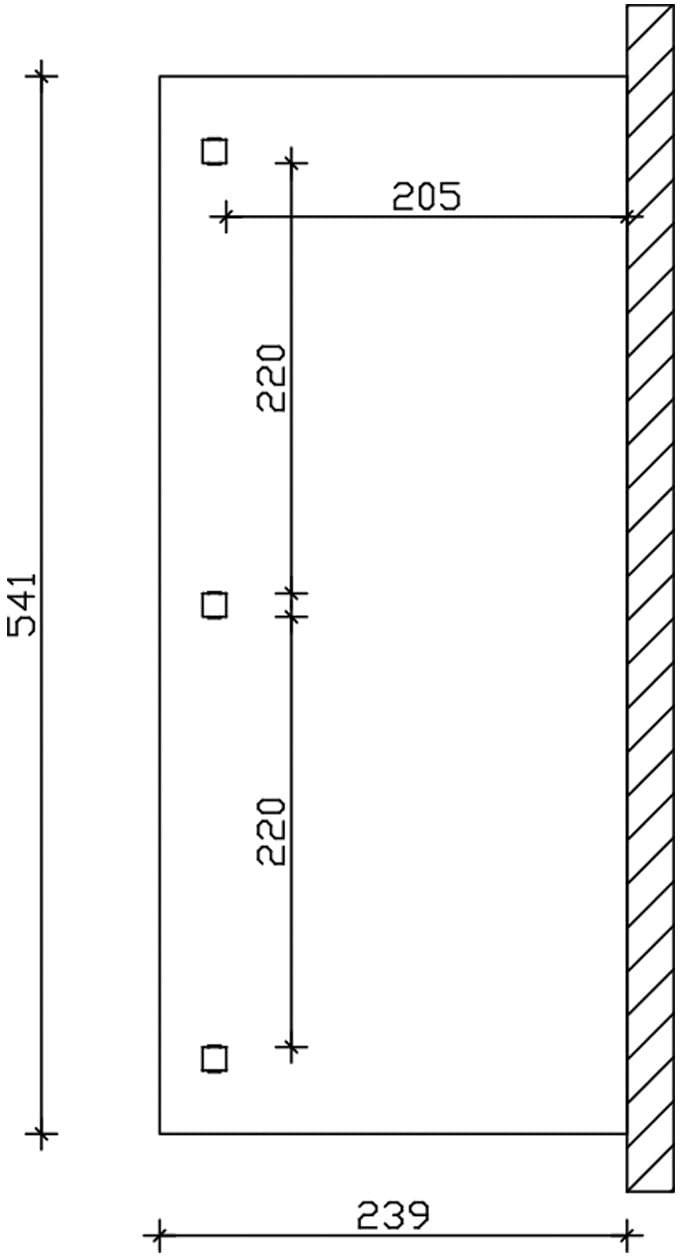 Skanholz Terrassendach »Venezia« Leimholz
