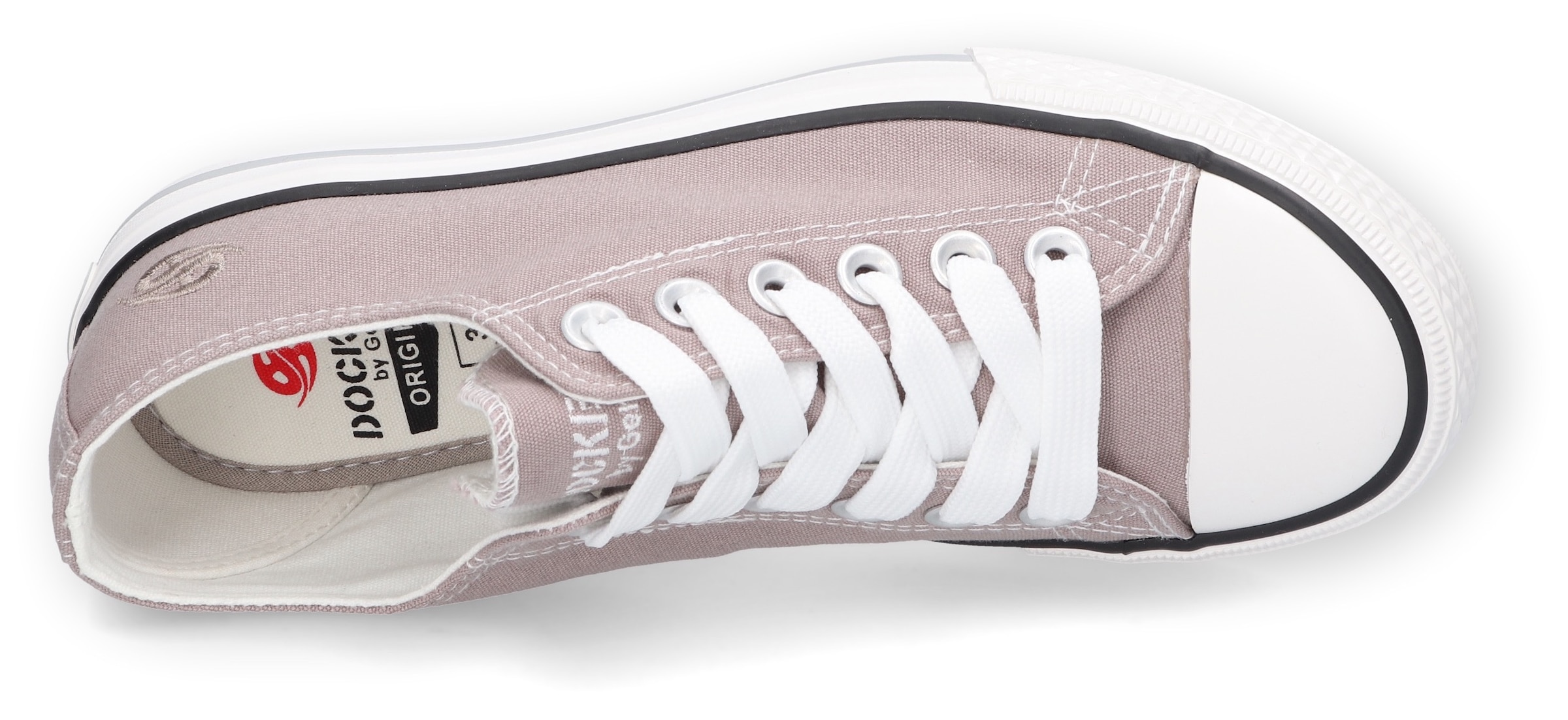 Dockers by Gerli Sneaker, mit dezenter Logo-Stickerei, Freizeitschuh, Halbschuh, Schnürschuh