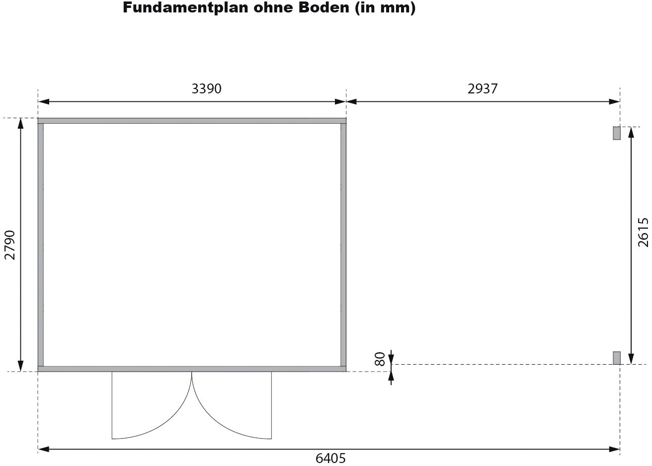 Karibu Gartenhaus »Trittau 4«, aus hochwertiger nordischer Fichte