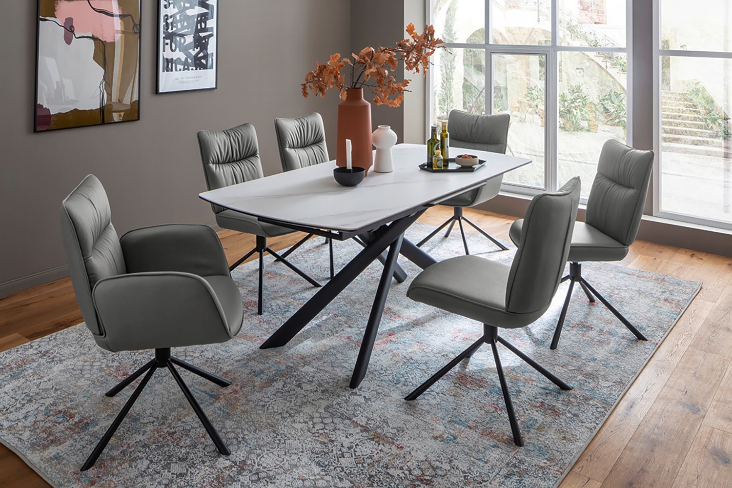 MCA furniture 4-Fußstuhl »MARIN Esszimmerstuhl (2er Set) - Stuhl« (Set) 2 S günstig online kaufen