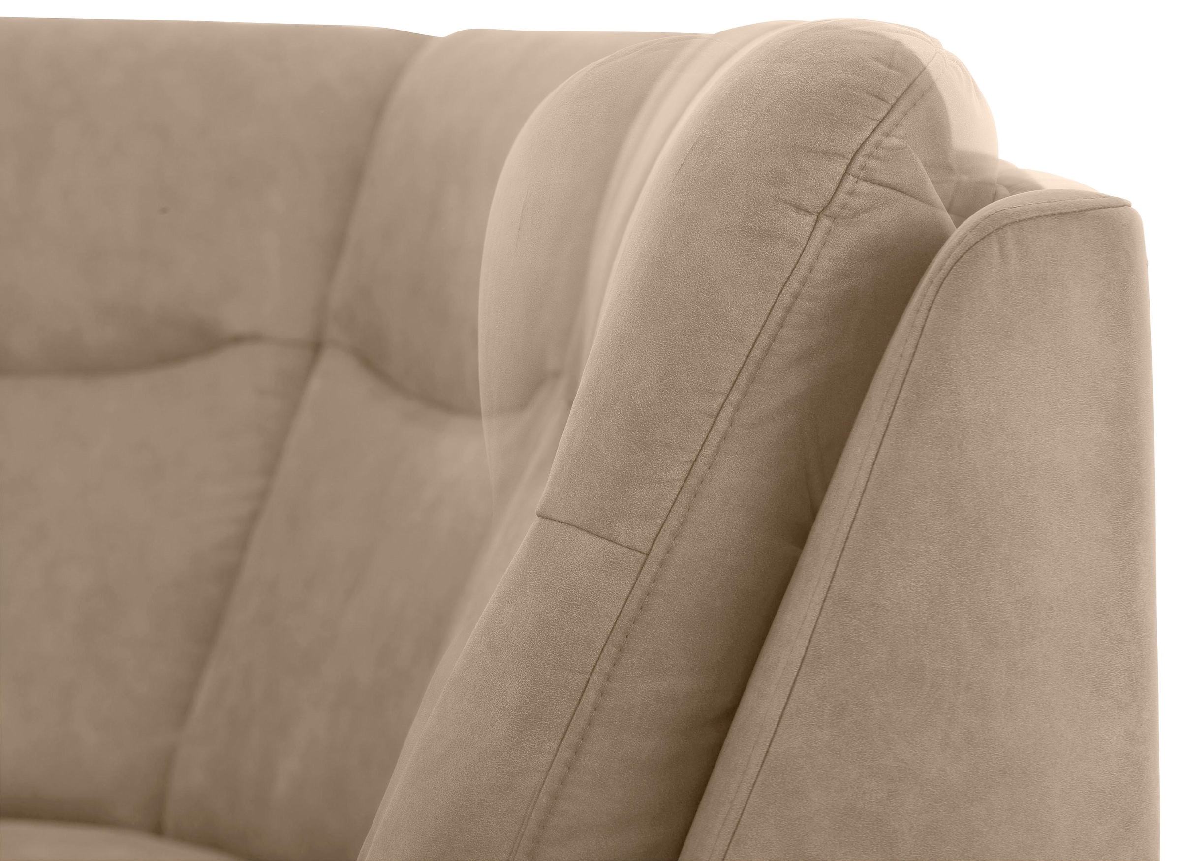 Home affaire Ecksofa »Boccaccio L-Form«, mit Federkern, incl. Kopfteilverstellung, wahlweise Bettfunktion