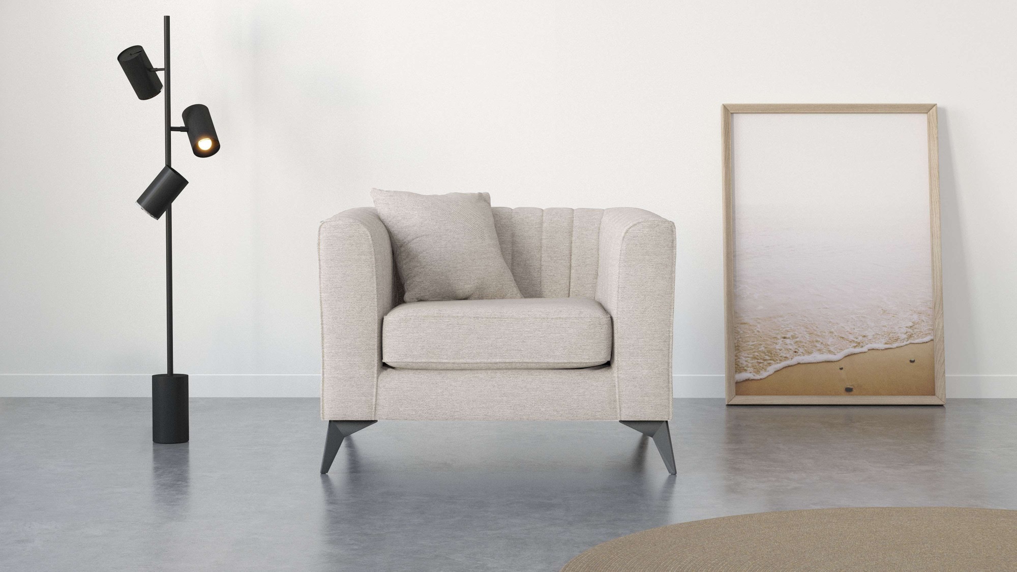 Places of Style Sessel »MATTHEW Loungesessel, Maße B/T/H: 99/86/74 cm«, inc günstig online kaufen