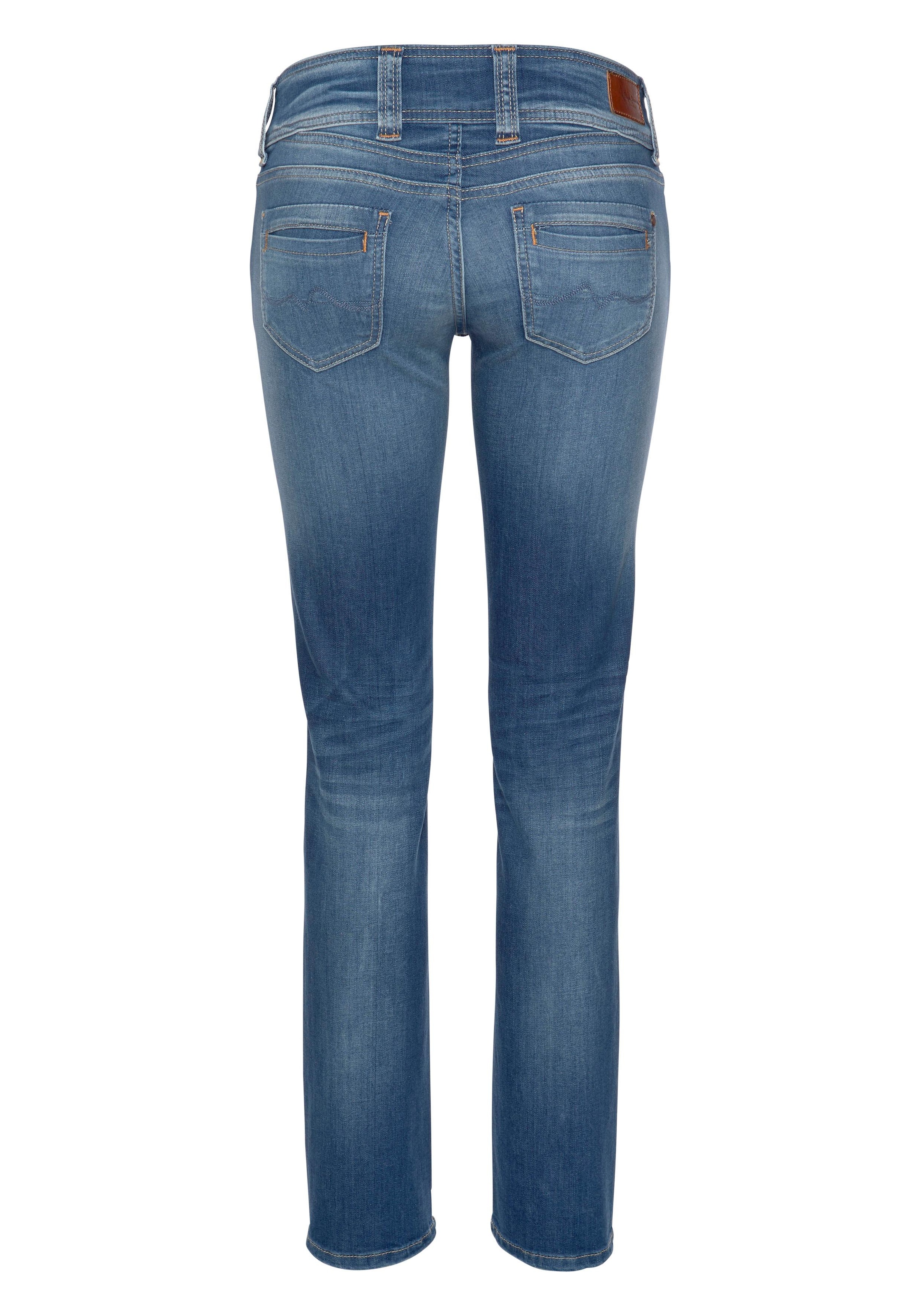 Pepe Jeans Straight-Jeans »GEN«, in Baumwoll-Qualtät mit geradem Bein und Doppel-Knopf-Bund