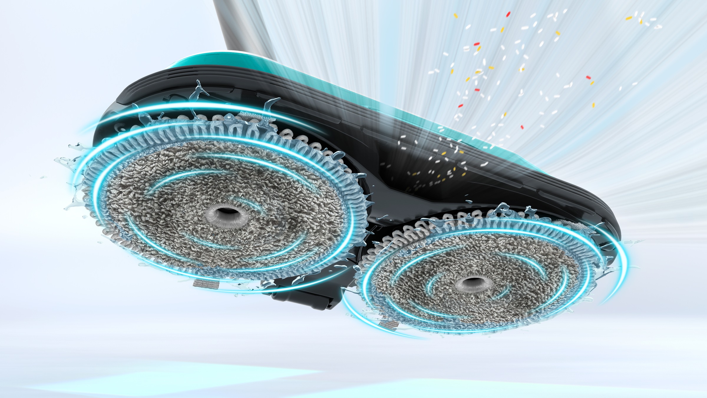 BOSCH Akku-Stielstaubsauger »Unlimited 7 ProHygienic Aqua BKS71HYG4, 2in1 Saugen & Wischen«, Knickrohr, Hygiene-Filter, 10 J. Motorgarantie, Mini-Turbo-Düse, weiß
