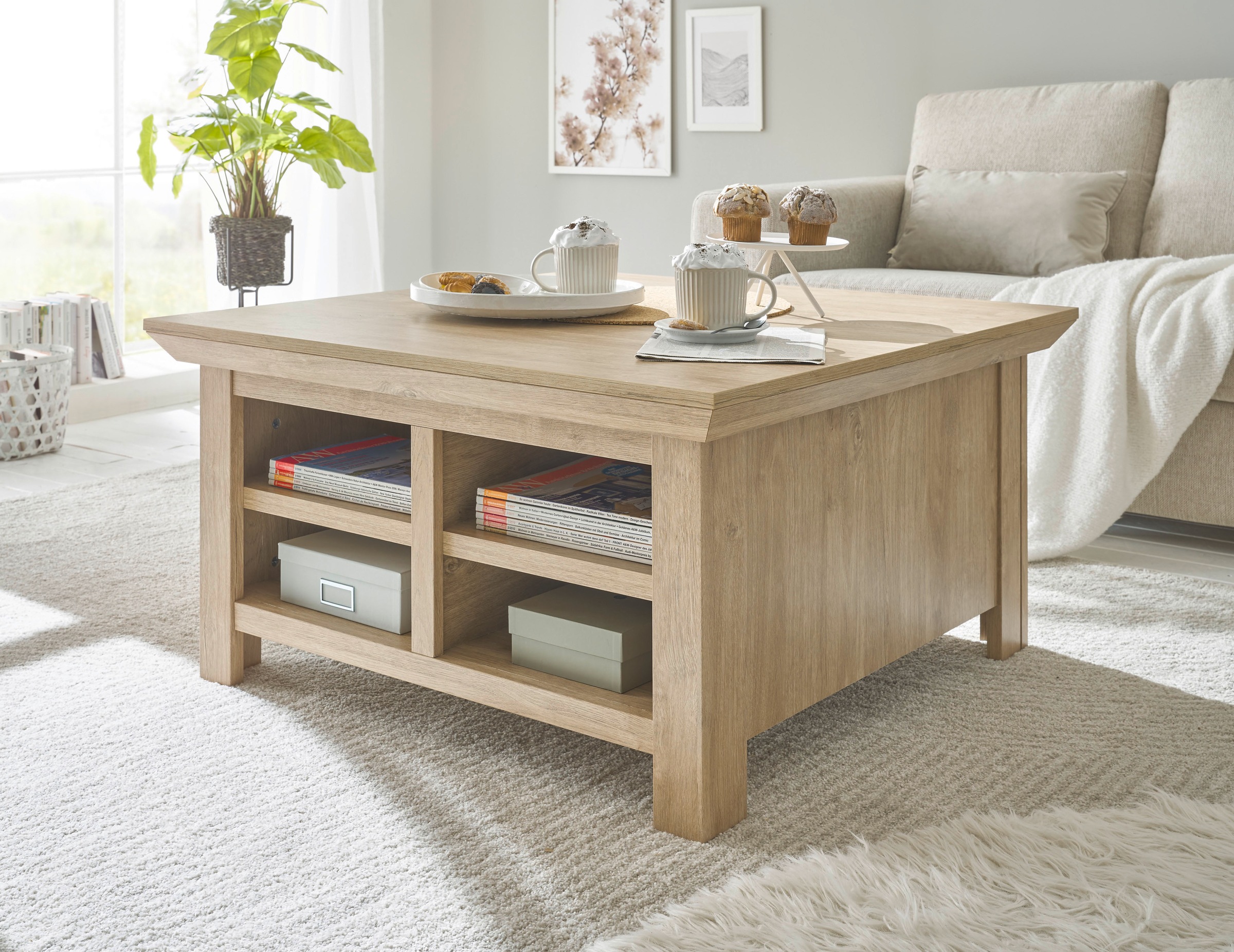 Home affaire Couchtisch »Cornwall, Beistelltisch im Landhausstil, Sofatisch günstig online kaufen