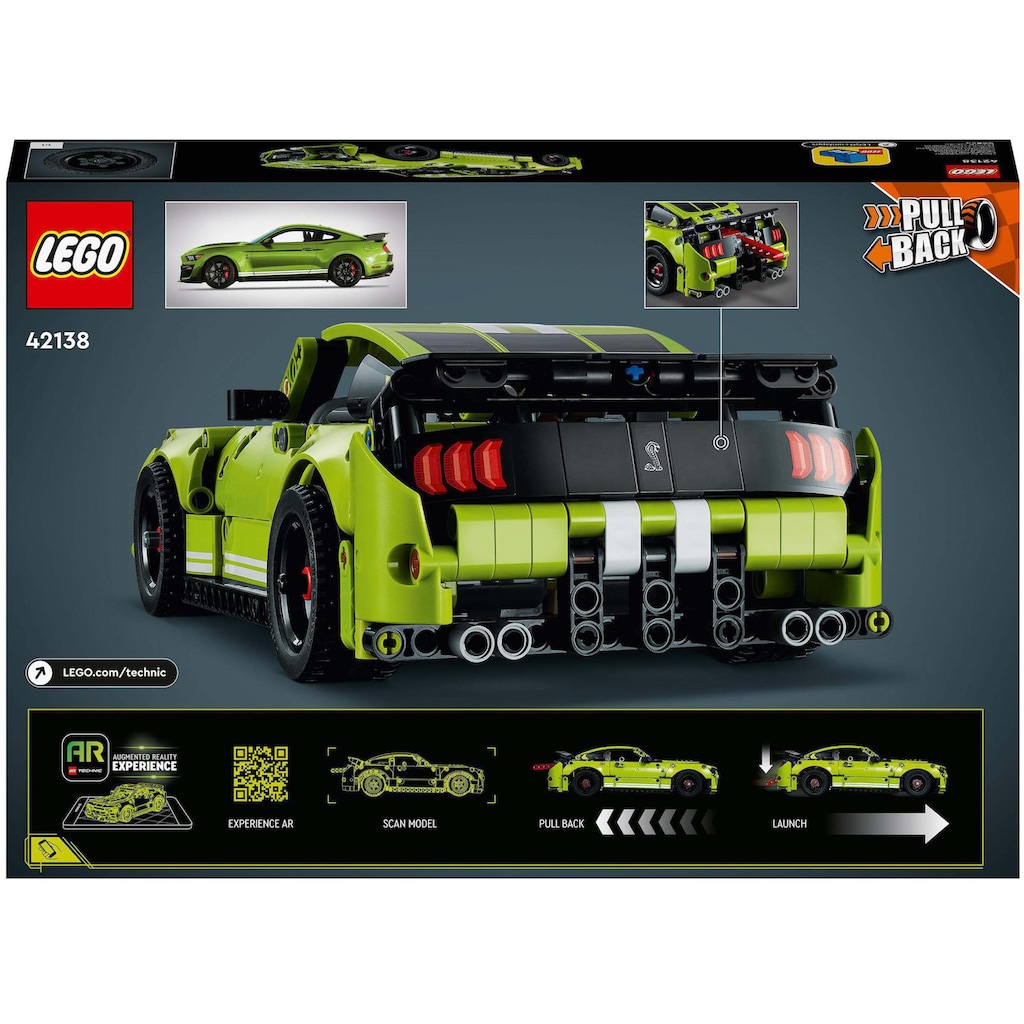 LEGO® Konstruktionsspielsteine »Ford Mustang Shelby® GT500® (42138), LEGO® Technic«, (544 St.)