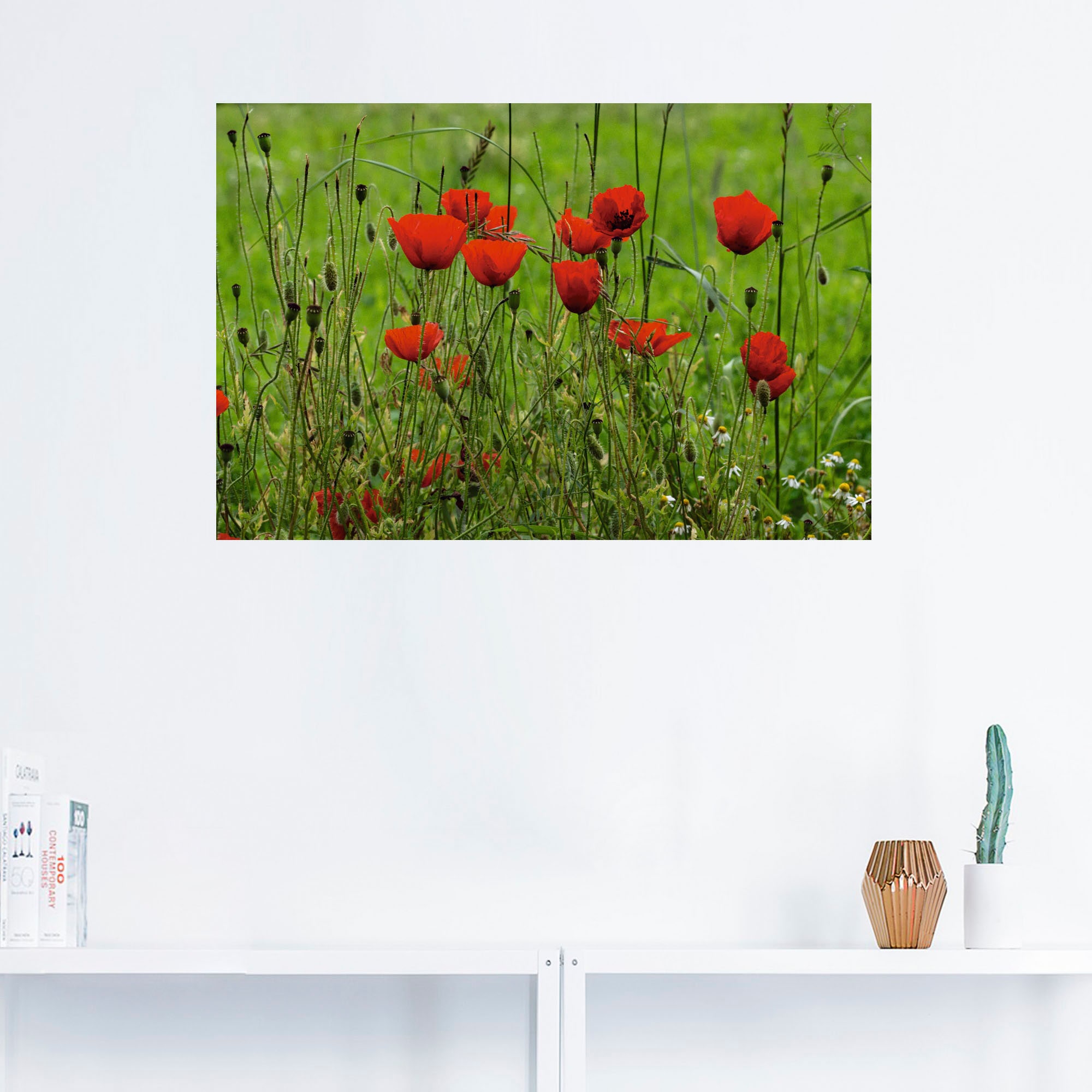 Artland Wandfolie »Mohnblumen am Wegesrand«, Blumen, (1 St.), selbstklebend